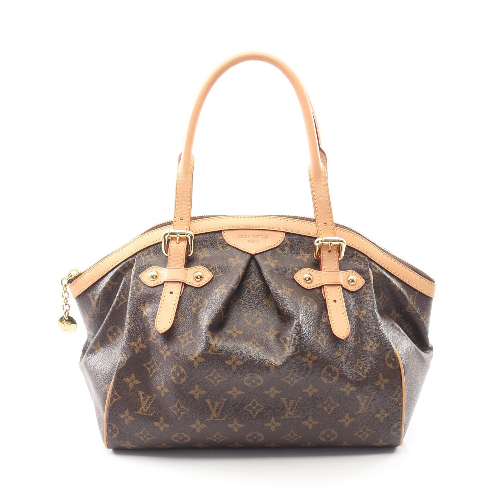 【15%OFFクーポン対象】ルイ・ヴィトン LOUIS VUITTON ティヴォリGM ハンドバッグ バッグ PVCコーティングキャンバス レザー モノグラム レディース ブラウン系 M40144 【中古】