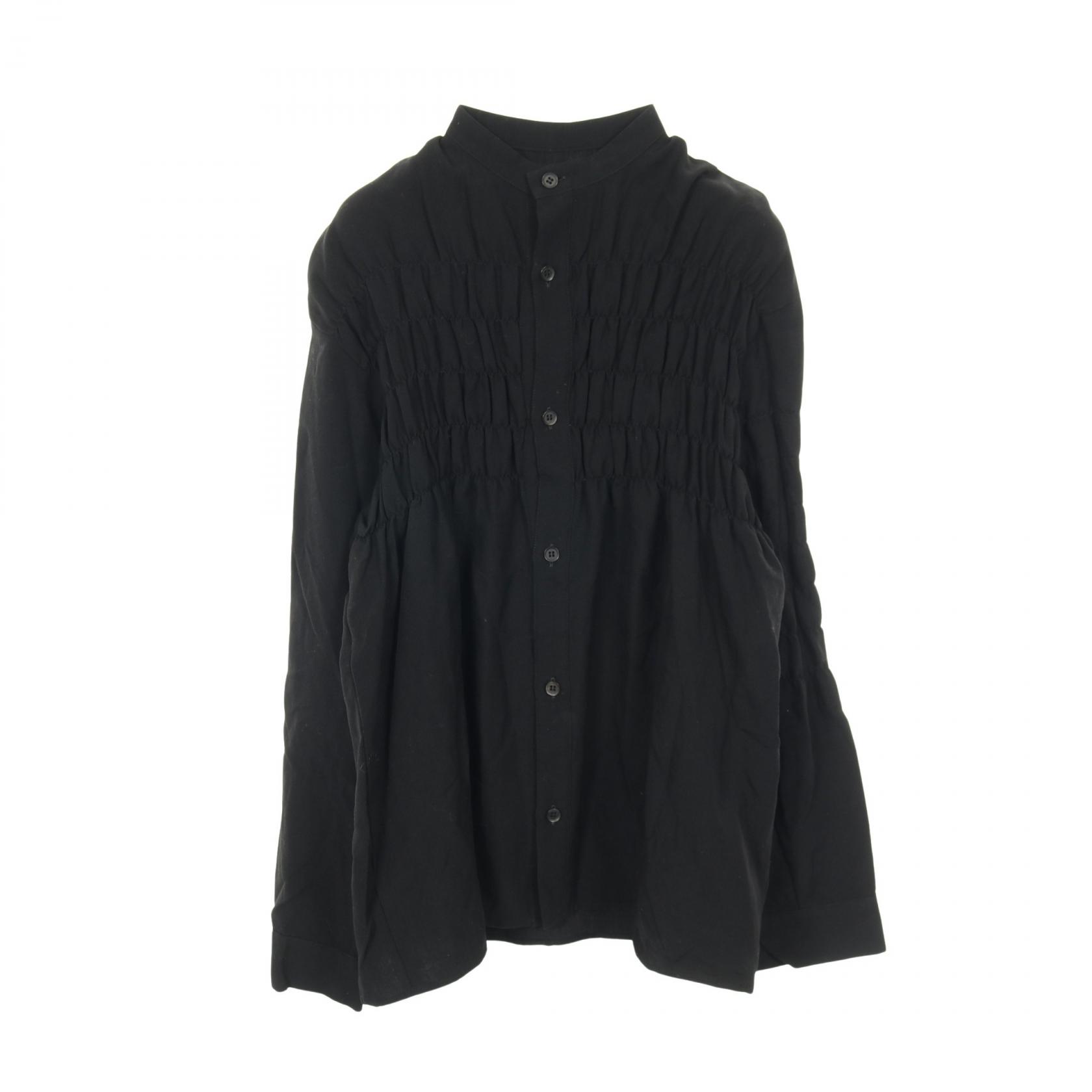 ≪千円OFFクーポン 7/19 20時～7/26 9:59≫ワイズ Y\'s ブラウス 衣料品 トップス ウール レディース ブラック系 【中古】｜Mike Museum