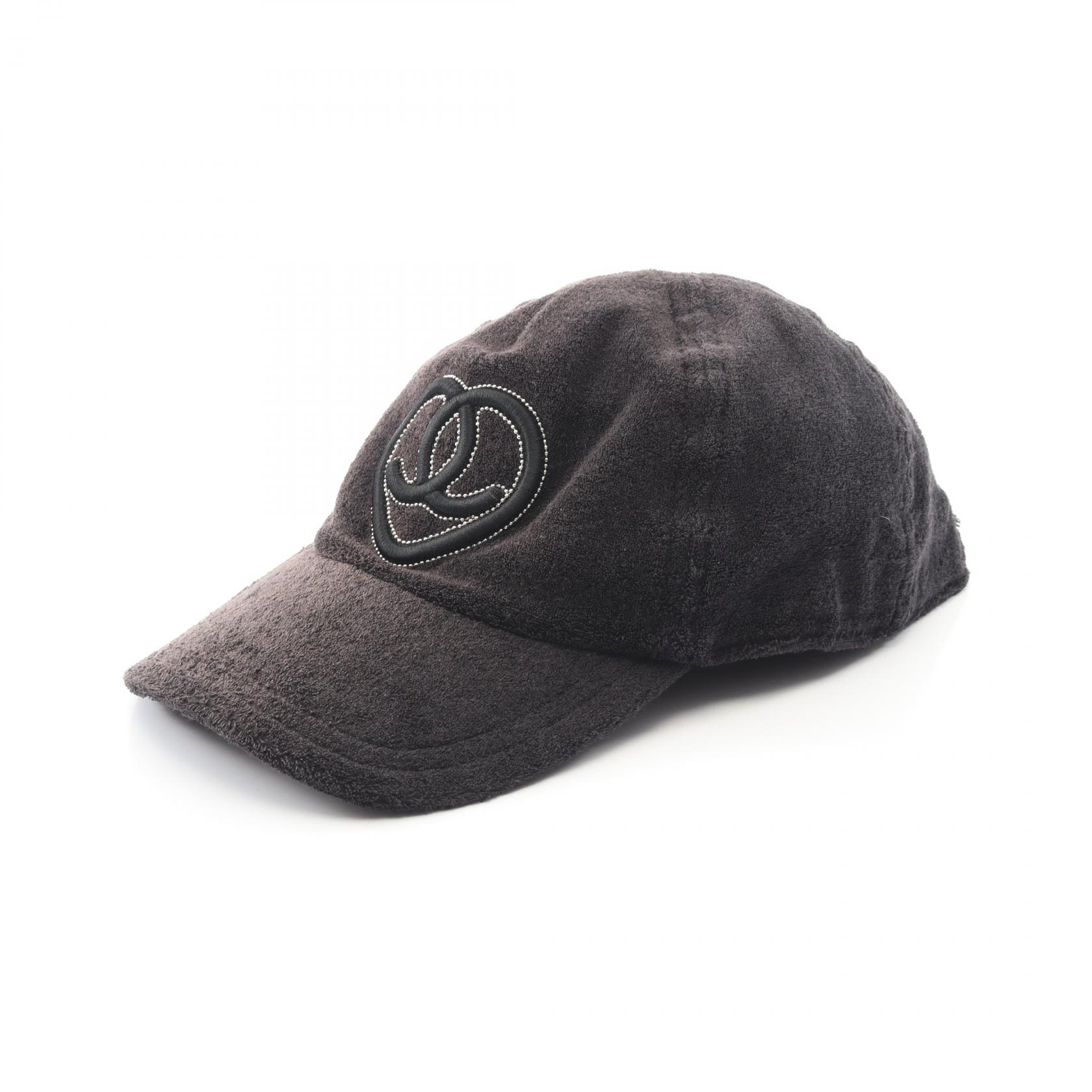 シャネル CHANEL ココマーク ハート キャップ 帽子 コットン レディース ブラック系 【中古】｜Mike Museum