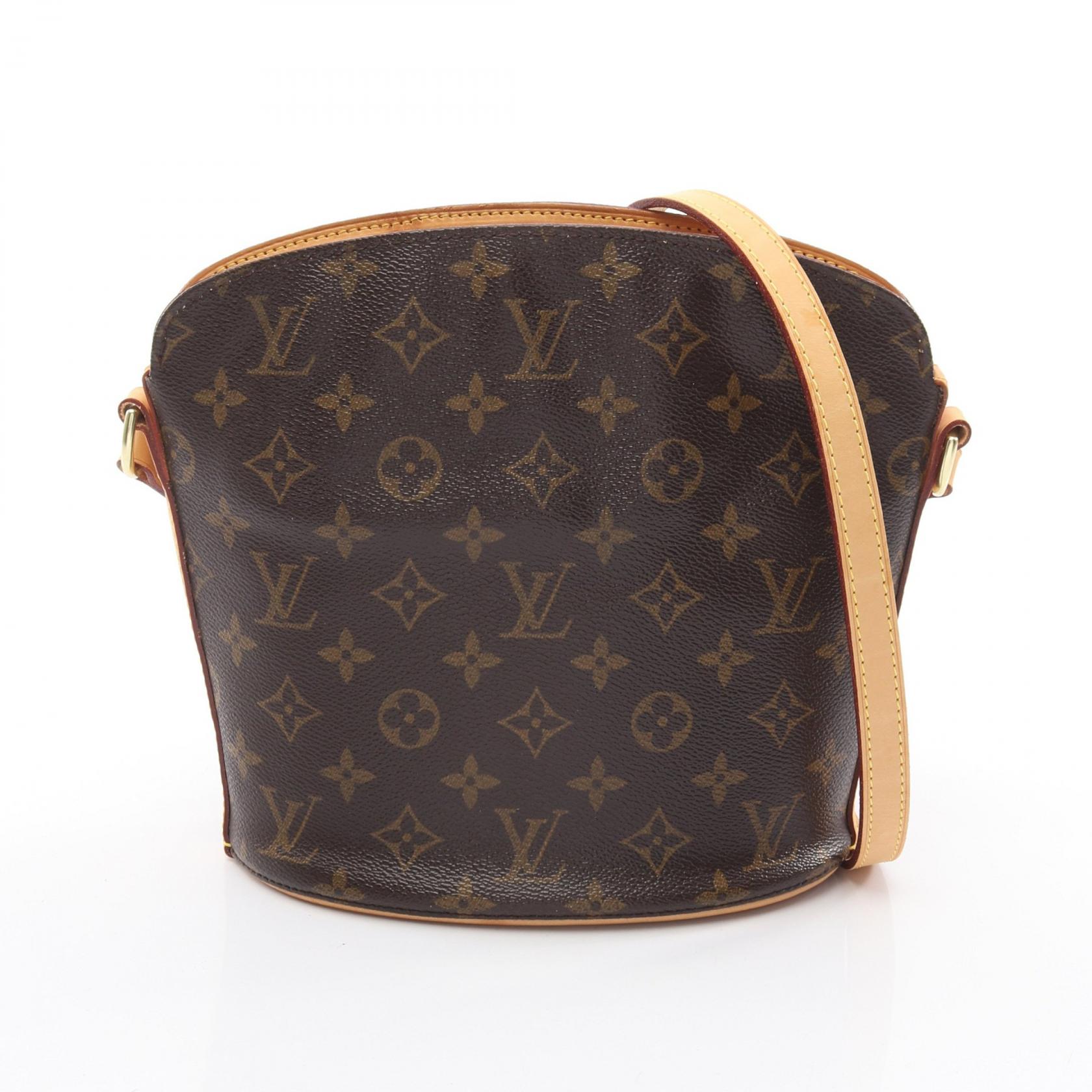 ルイ・ヴィトン LOUIS VUITTON ドルーオ ショルダーバッグ バッグ PVCコーティングキャンバス レザー モノグラム レディース ブラウン系 M51290 【中古】｜Mike Museum