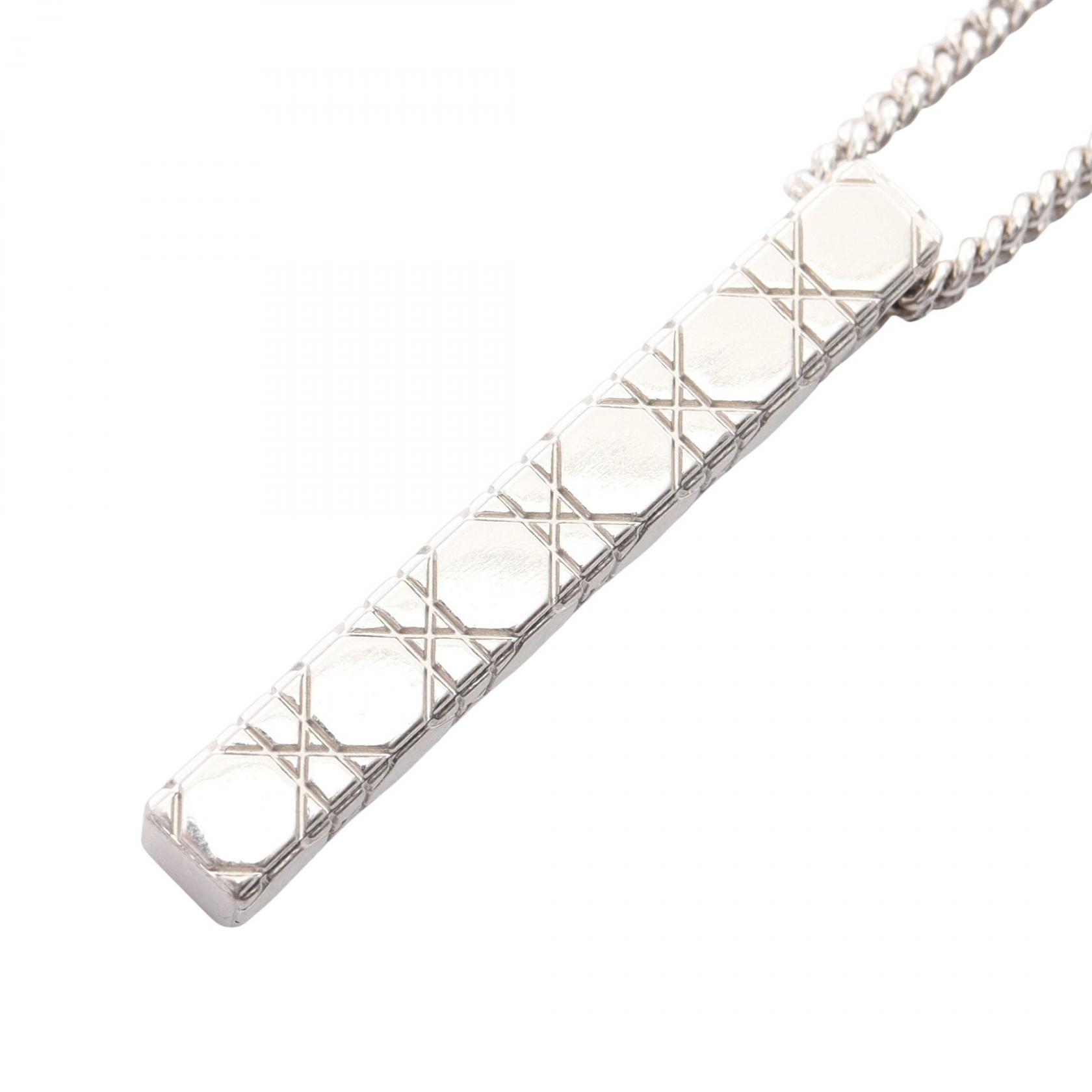 ディオール Dior カナージュ ネックレス ジュエリー ステンレススチール レディース シルバー系 【中古】