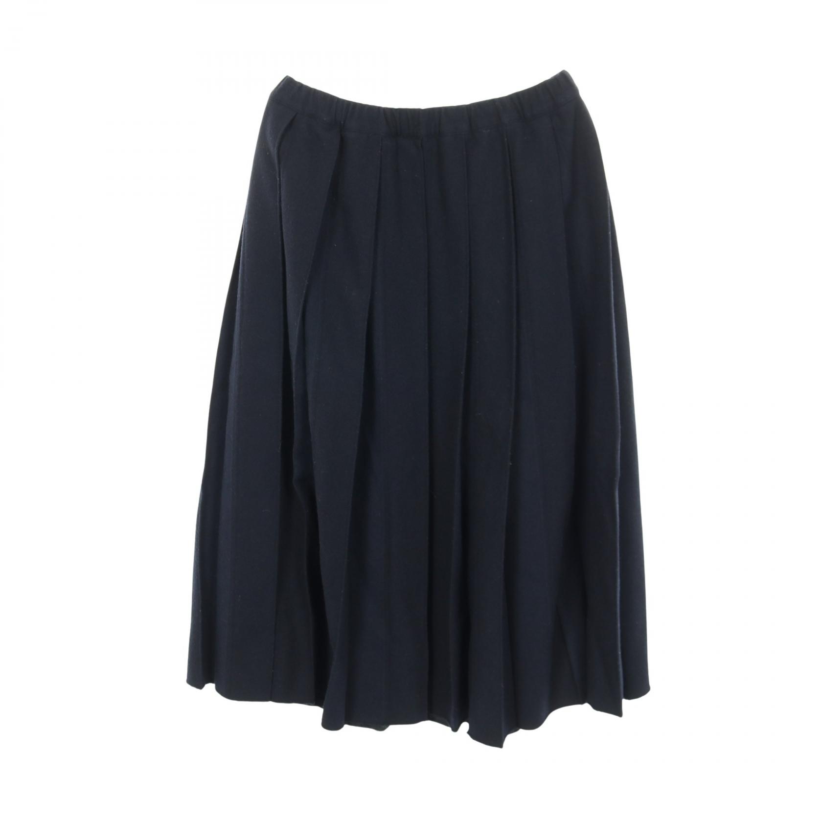 《全品5%クーポン×P5倍》コムデギャルソン コムデギャルソン COMME des GARCONS COMME des GARCONS スカート 衣料品 ボトムス ウール レディース ネイビー系 【中古】