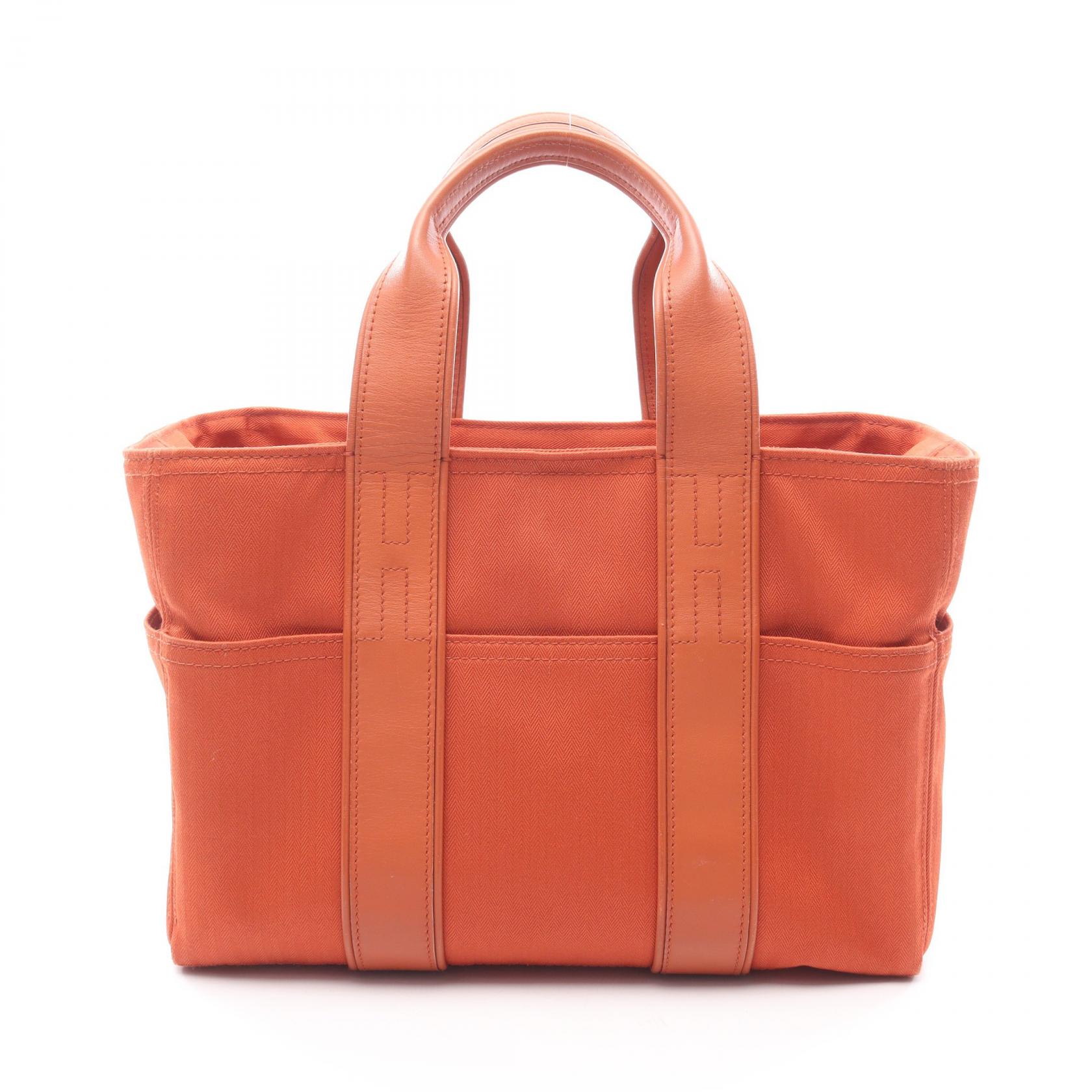 【ポイント5倍／～4/10(金)23:59】エルメス HERMES アカプルコPM トートバッグ バッグ レザー トワルシェブロン トワルシェブロン レディース ブラウン系 047610CK 【中古】 78,650円