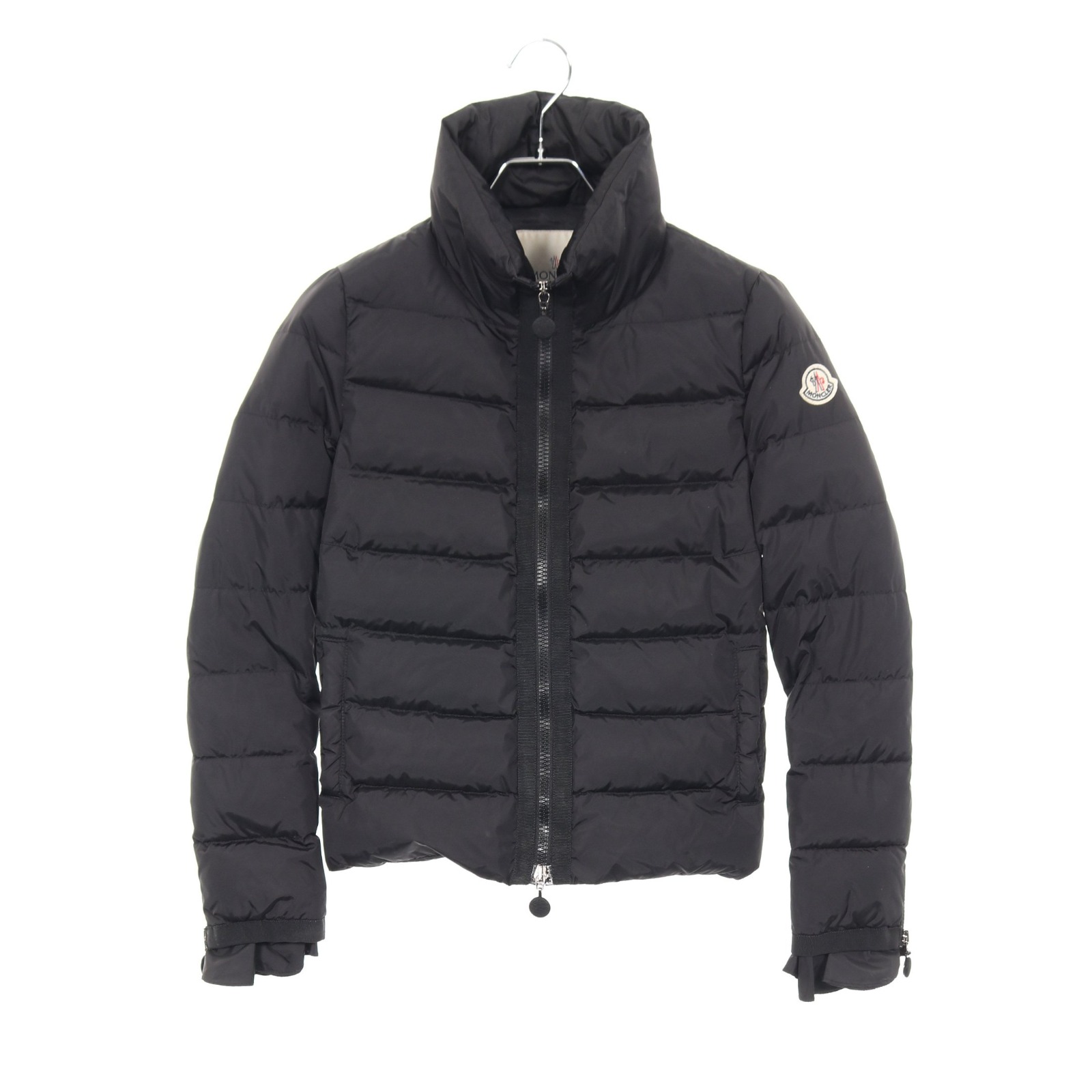 《全品5%クーポン×P5倍》モンクレール MONCLER MONCLER × sacai MASAKO マサコ ダウンジャケット 衣料品 アウター ナイロン レディース ブラック系 【中古】