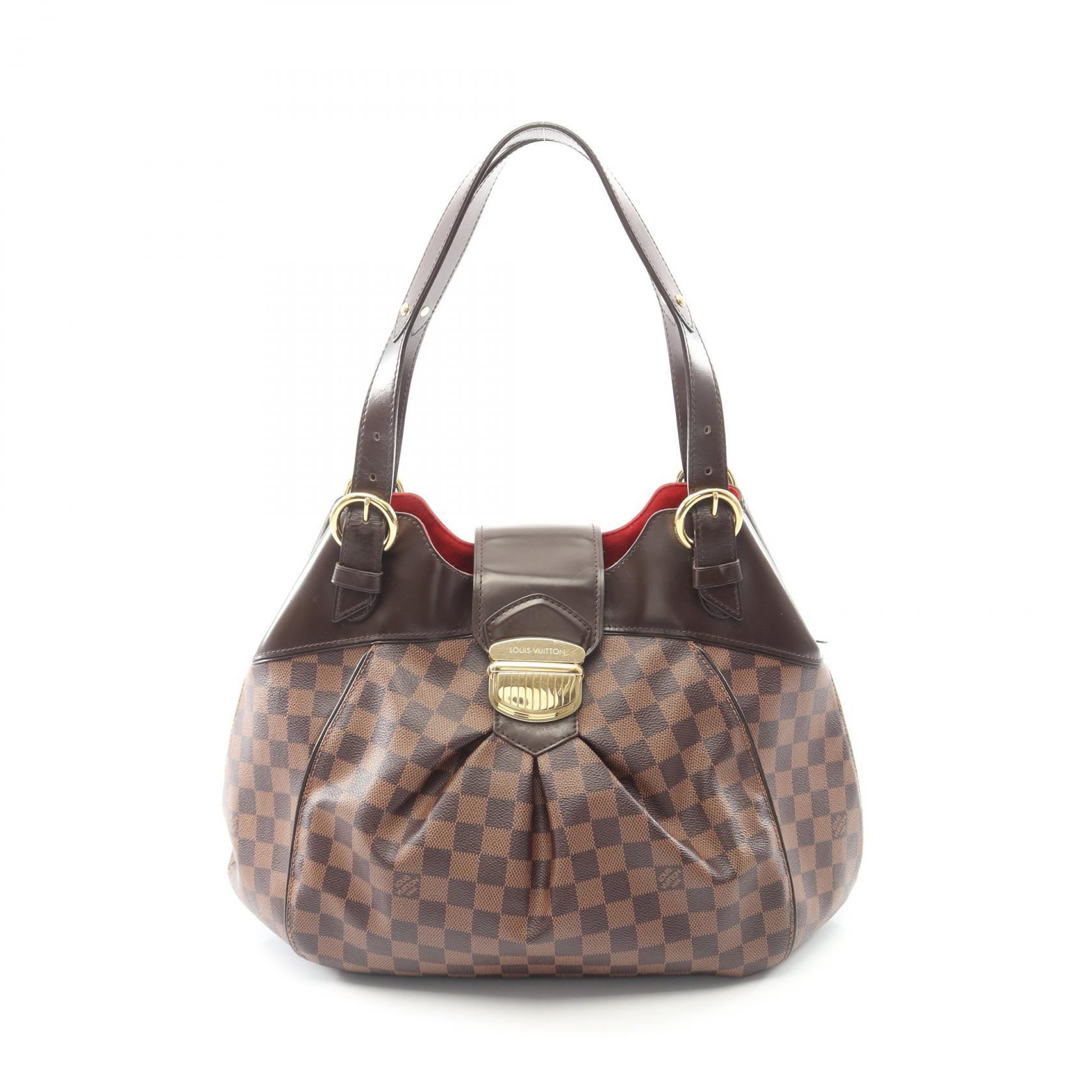 【15%OFFクーポン対象】ルイ・ヴィトン LOUIS VUITTON システィナGM ハンドバッグ バッグ PVCコーティングキャンバス レザー ダミエ レディース ブラウン系 N41540 【中古】