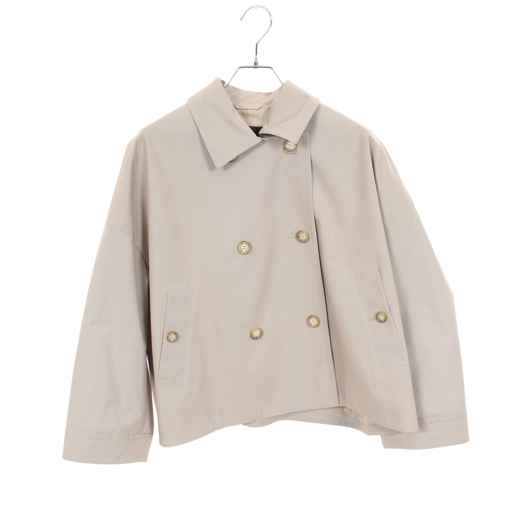 マッキントッシュロンドン MACKINTOSH LONDON FYVIE バイカラータフタダブルブレスト 衣料品 アウター ポリエステル レディース ベージュ系 【中古】