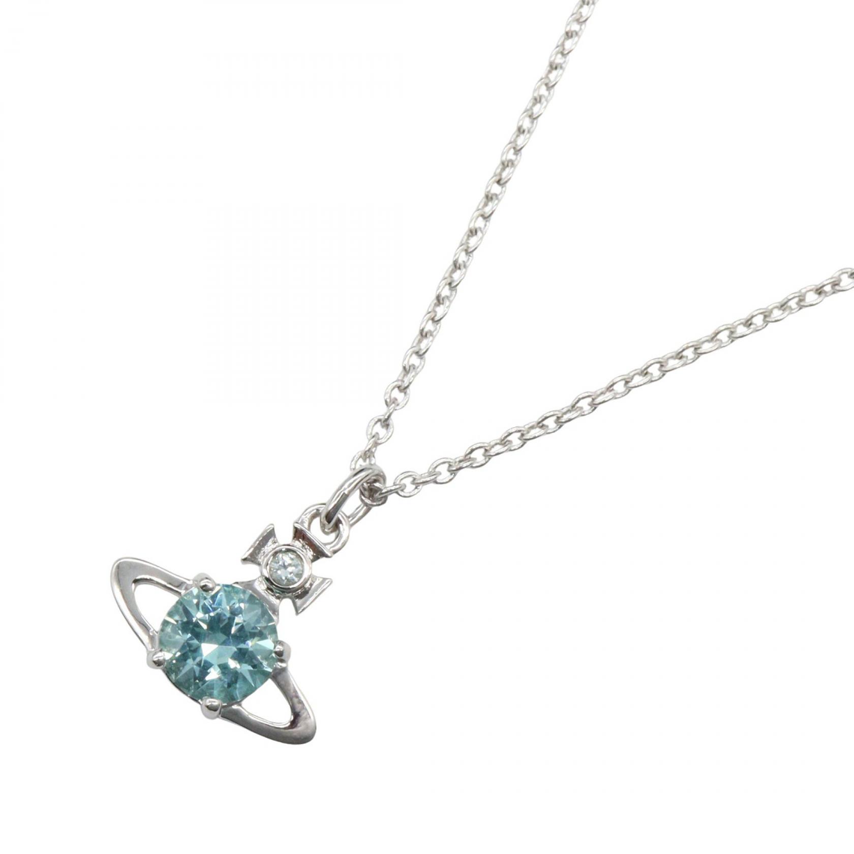 ヴィヴィアンウエストウッド Vivienne Westwood レイナ ナックレス ネックレス ジュエリー 真鍮 レディース シルバー系 / ブルー系 63020095/02P655 【新品】