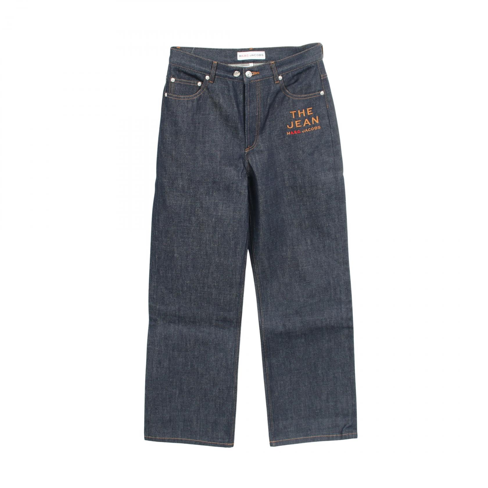 【20%OFFクーポン対象】マークジェイコブス MARC JACOBS MARC JACOBS × A.P.C. デニムパンツ 衣料品 ボトムス コットン レディース ネイビー系 【中古】