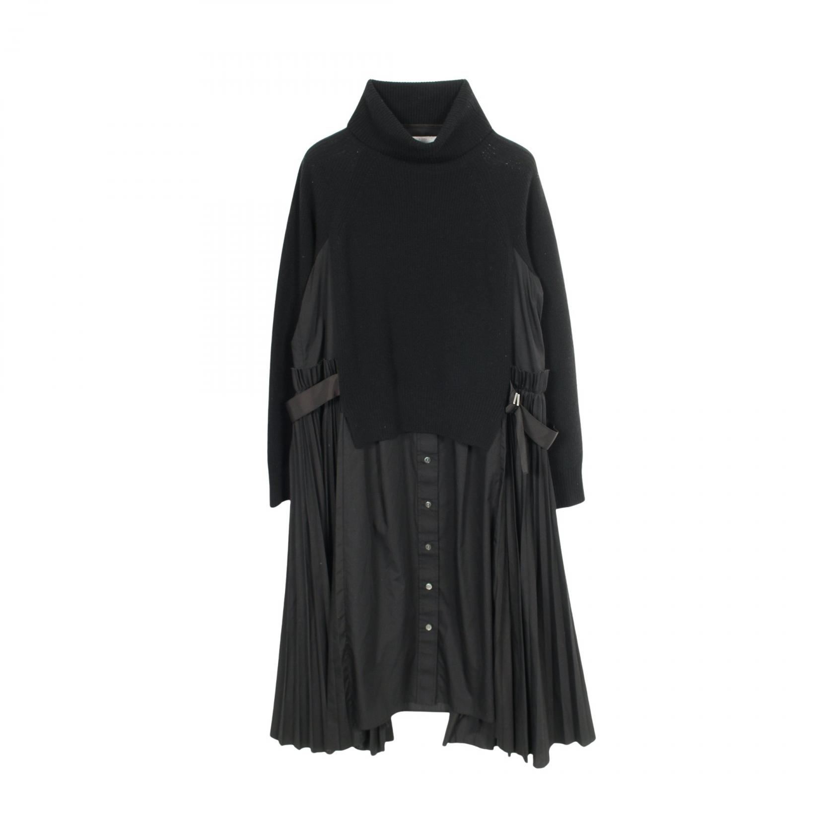 楽天市場】sacai サカイ SCW-044 タートルニット切替 ストライプ