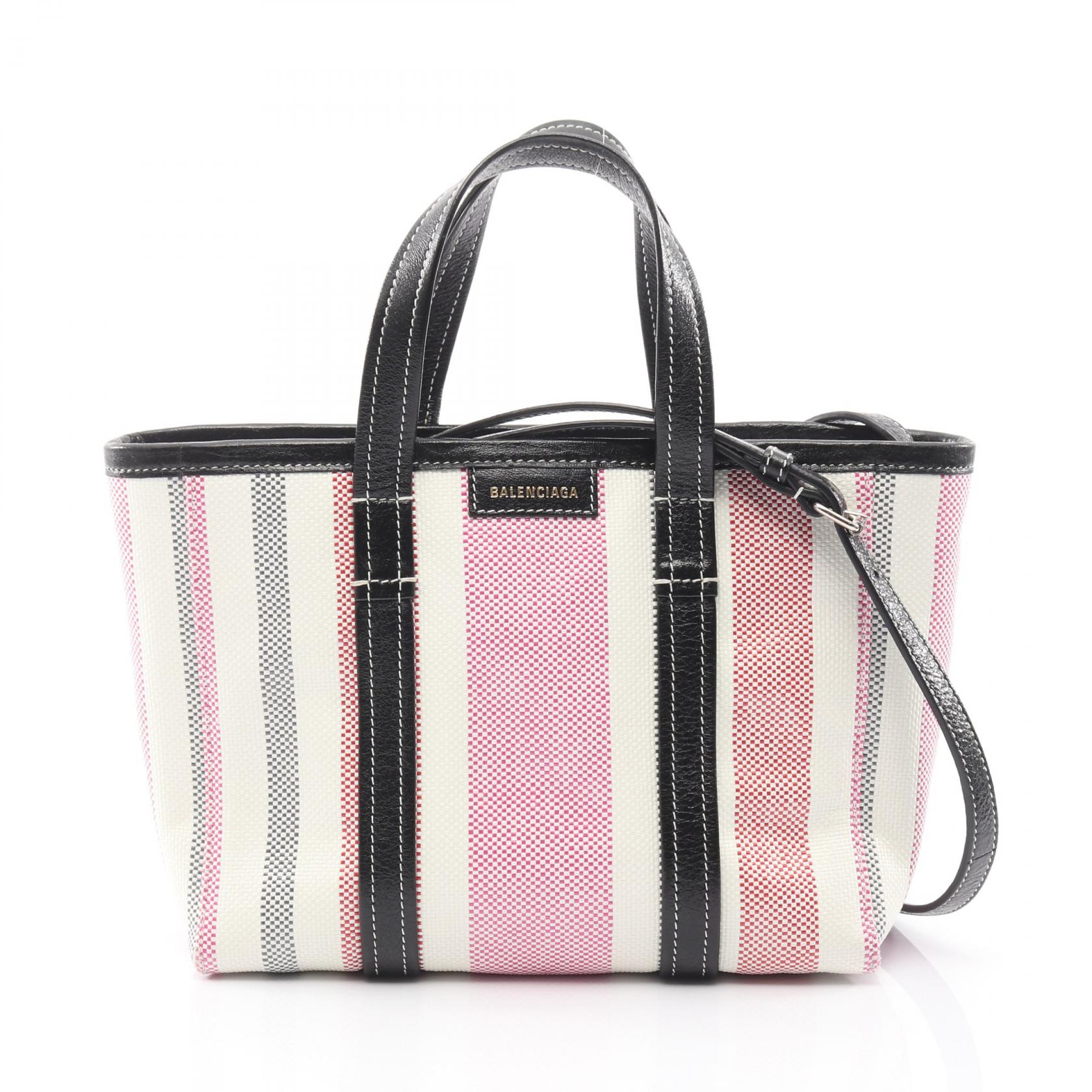 ≪15%OFFクーポン 7/19 20時~7/26 9:59≫バレンシアガ BALENCIAGA バルベス ハンドバッグ バッグ キャンバス レディース ホワイト系 / マルチカラー 671404 【中古】|Mike Museum
