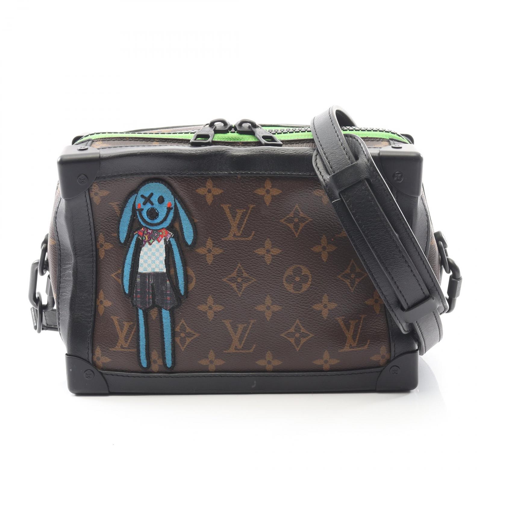 【15%OFFクーポン対象】ルイ・ヴィトン LOUIS VUITTON ソフトトランク LVフレンド ショルダーバッグ バッグ PVCコーティングキャンバス レザー モノグラム・マカサー メンズ ブラウン系 / ブラック系 / マルチカラー M45619 【中古】