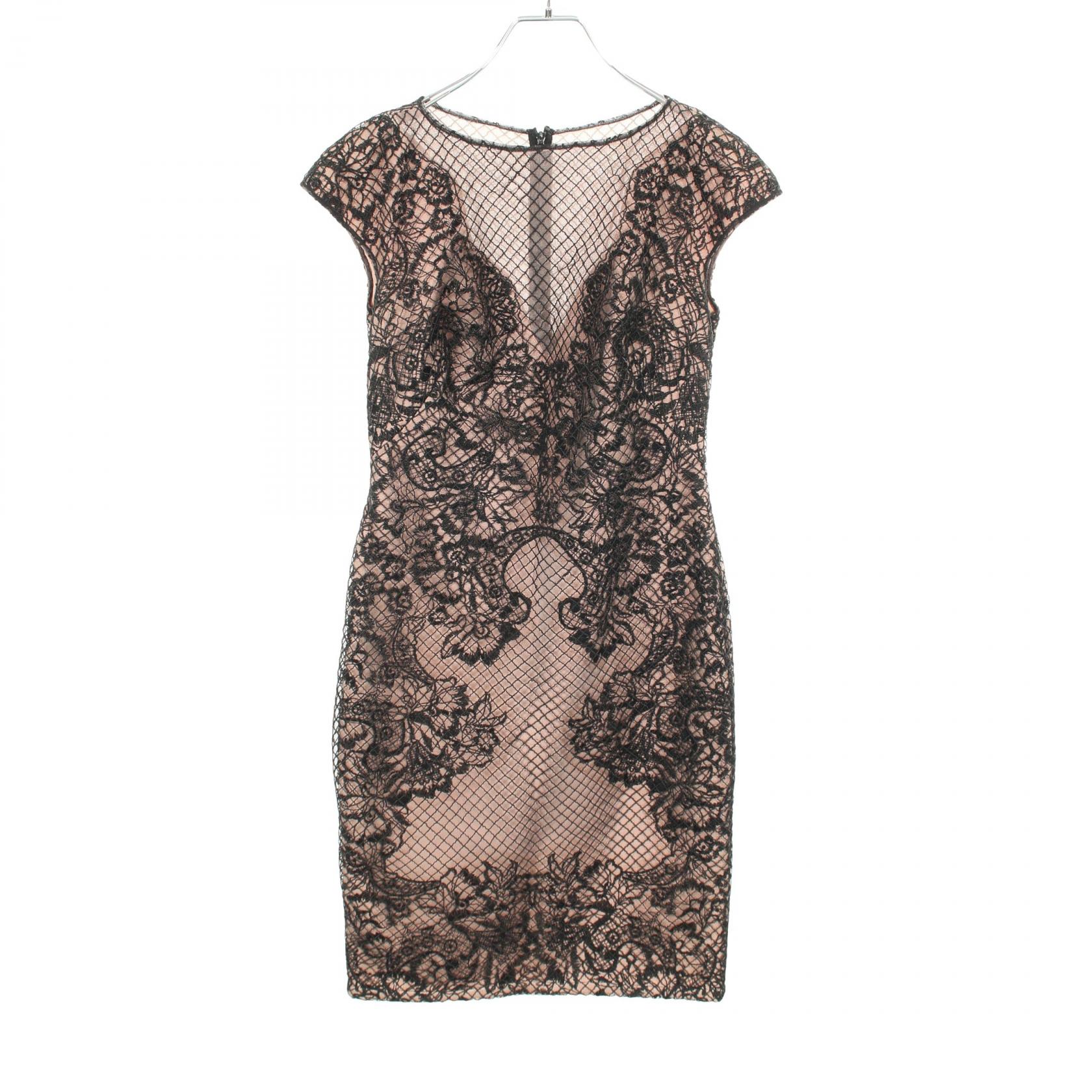 タダシショージ TADASHI SHOJI ワンピース 衣料品 トップス ナイロン レディース ブラック系 / ピンク系 【中古】