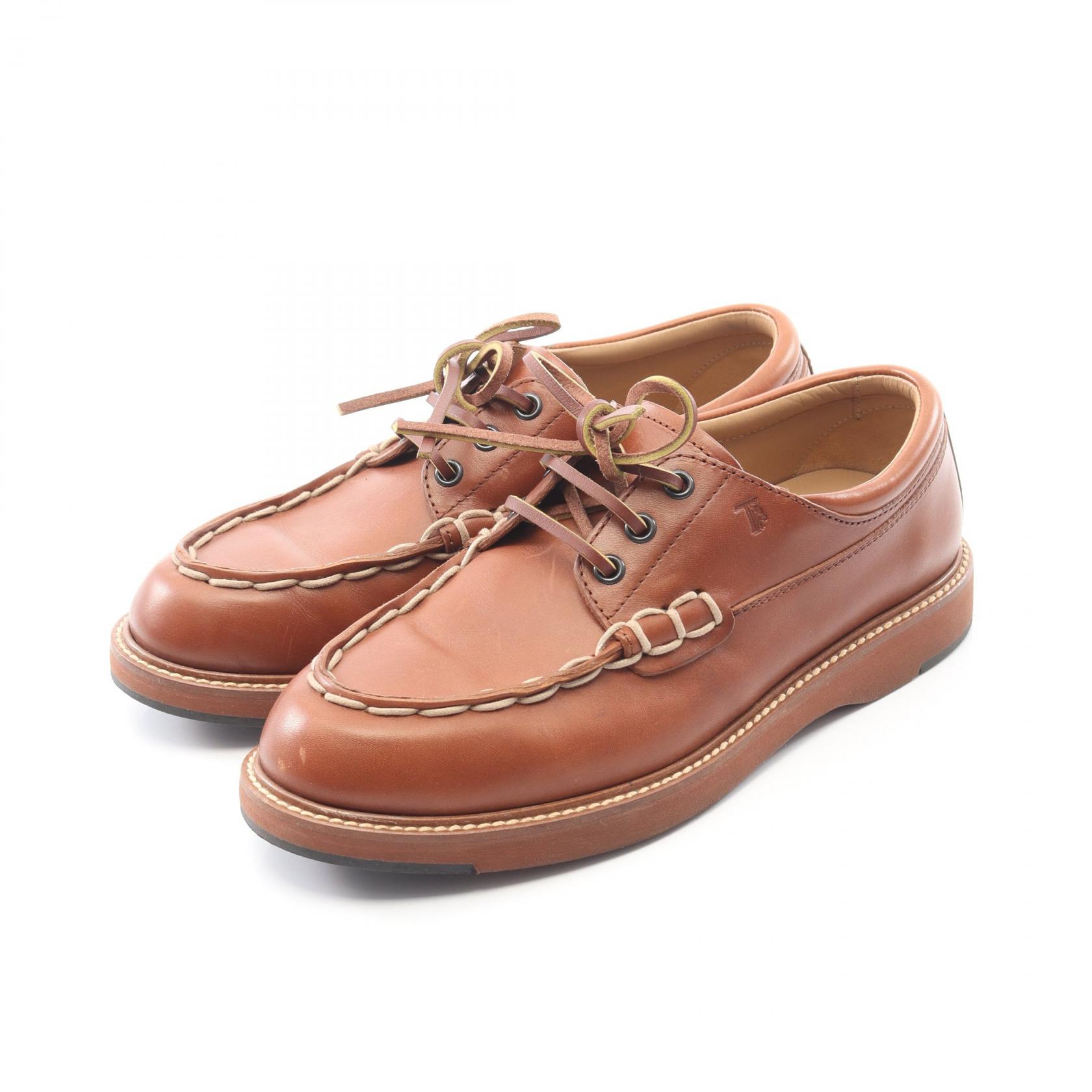 ≪千円OFFクーポン 7/19 20時~7/26 9:59≫トッズ TOD'S ローファー 靴 レザー メンズ ブラウン系 【中古】|Mike Museum
