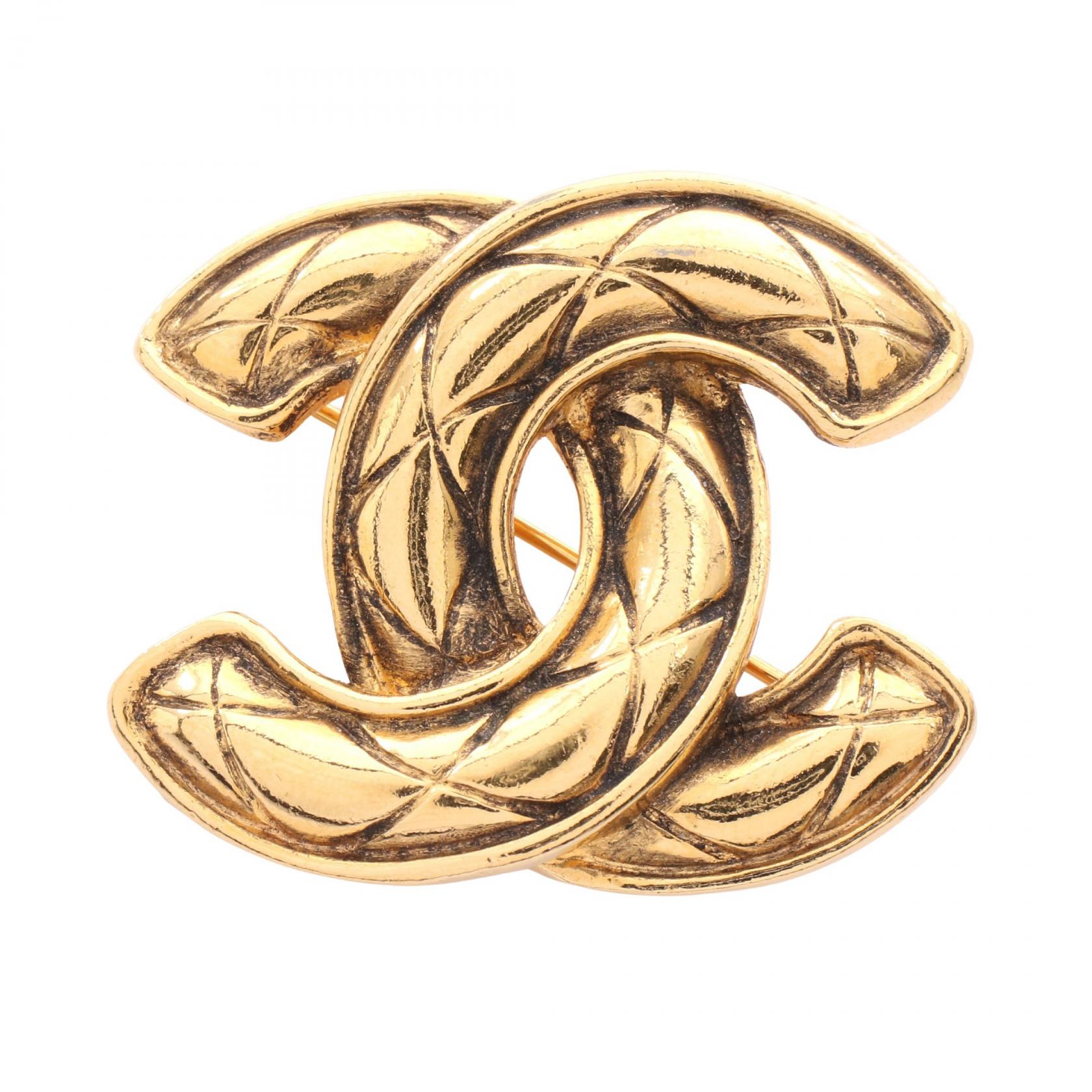 【15%OFFクーポン対象】シャネル CHANEL ココマーク ブローチ アクセサリー GP（ゴールドメッキ） レディース ゴールド系 【中古】