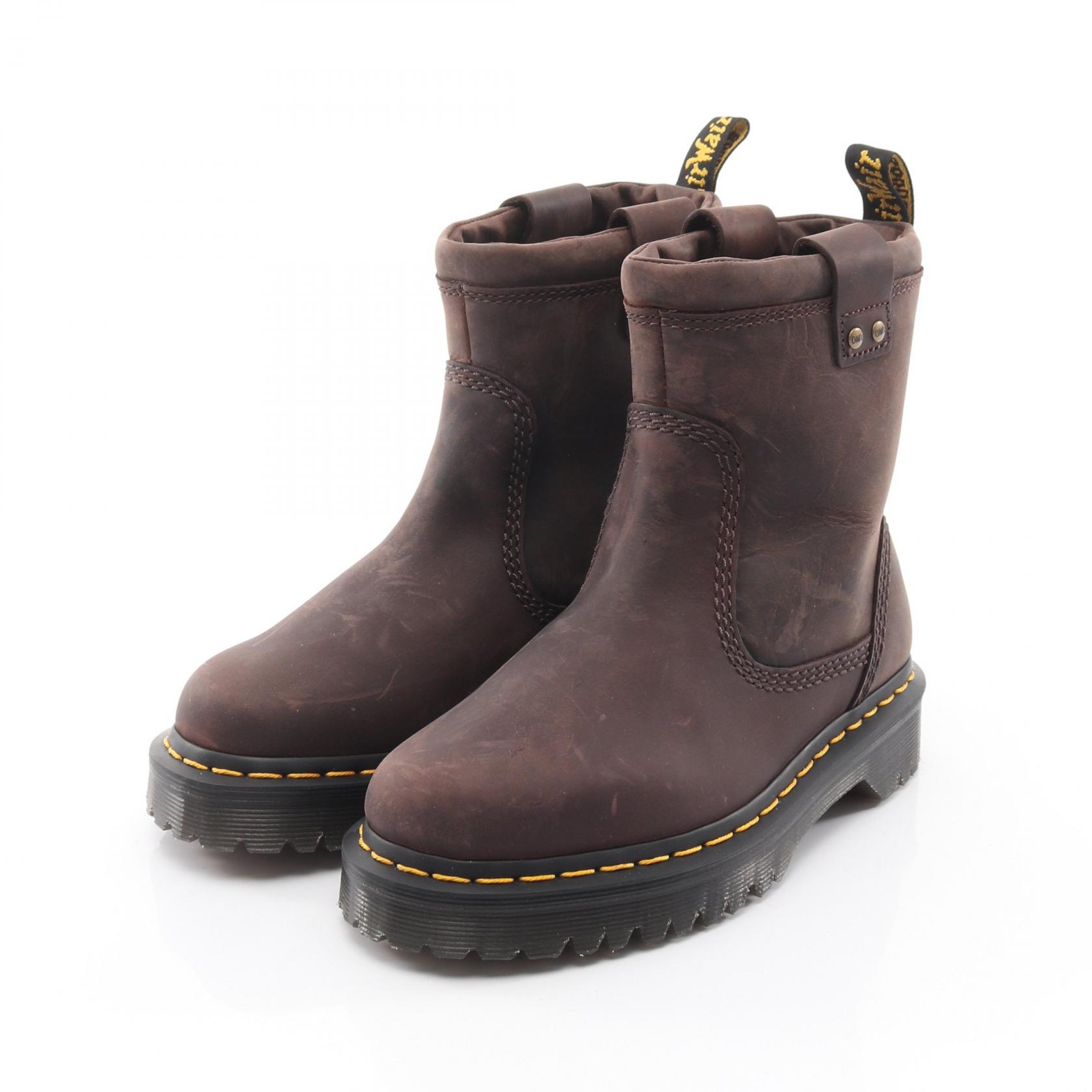 ドクターマーチン Dr.Martens Anistone Lo Rigger ブーツ 靴 レザー レディース ブラウン系 【中古】