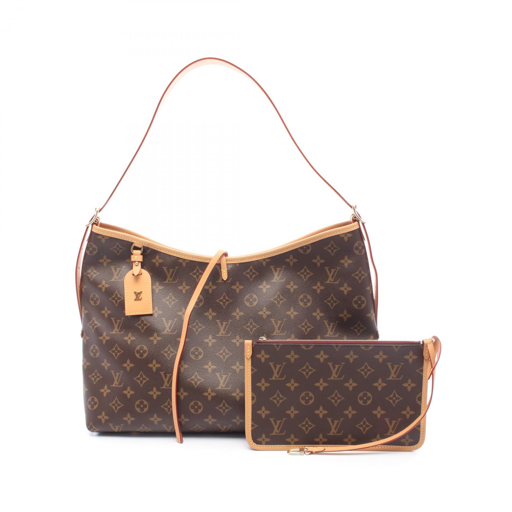 ≪10%OFFクーポン 7/19 20時~7/26 9:59≫ルイ・ヴィトン LOUIS VUITTON キャリーオール NM MM ショルダーバッグ バッグ PVCコーティングキャンバス レザー モノグラム レディース ブラウン系 M46197 【中古】|Mike Museum