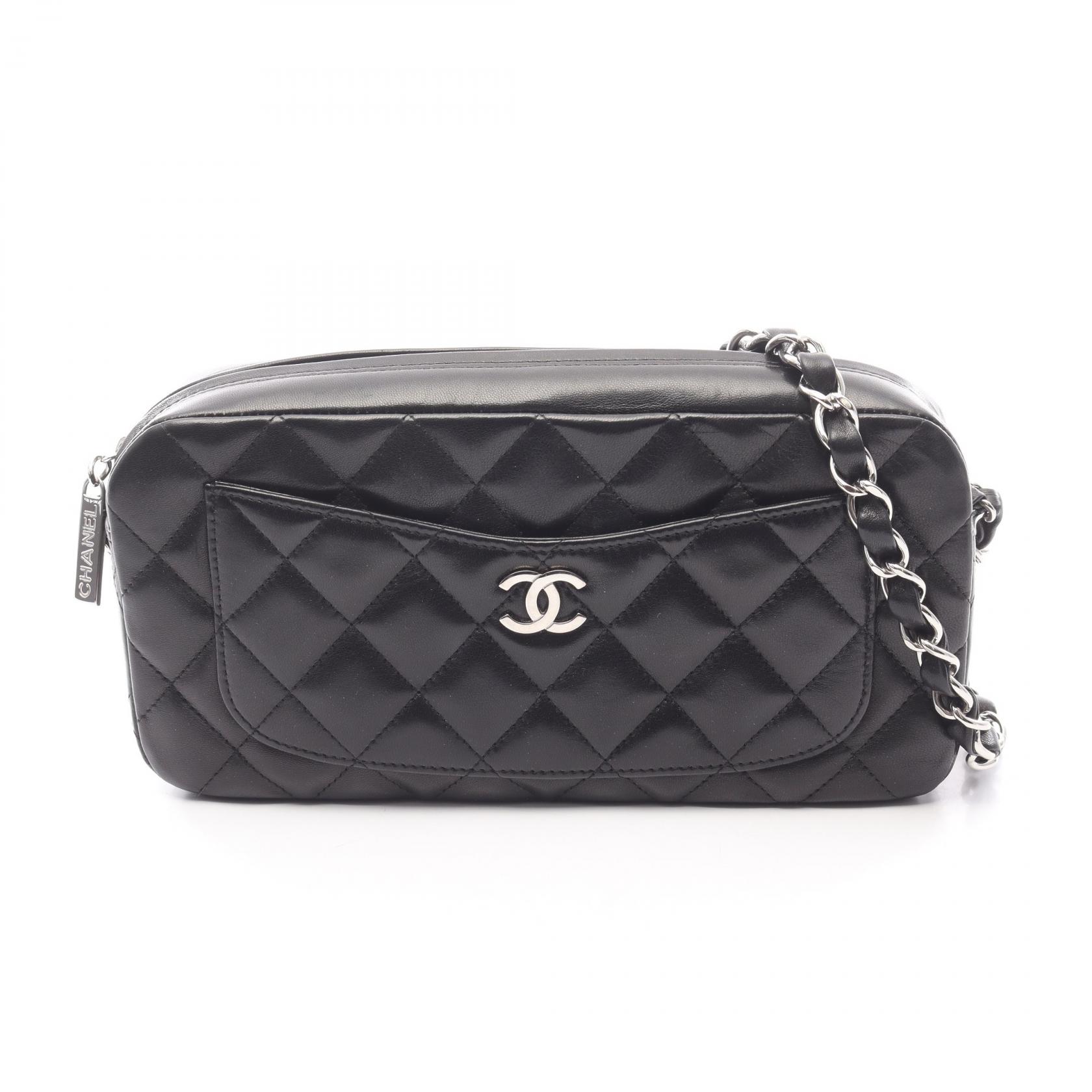 ≪15%OFFクーポン 7/19 20時～7/26 9:59≫シャネル CHANEL マトラッセ ショルダーバッグ バッグ ラムスキン（羊革） レディース ブラック系 A29857 【中古】｜Mike Museum