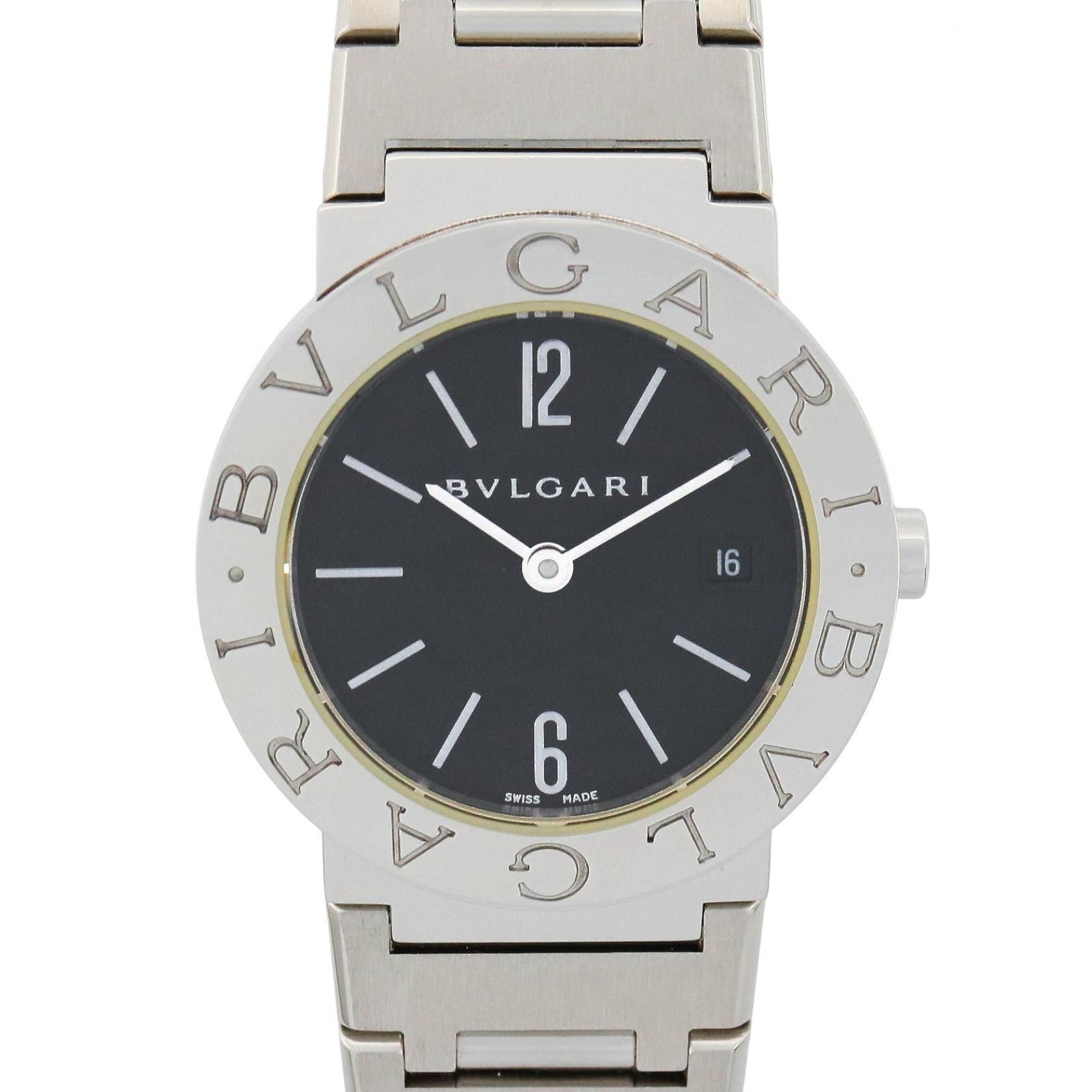 ブルガリ BVLGARI ブルガリ ブルガリ 腕時計 時計 ステンレススチール レディース ブラック系 BB26SS 【中古】