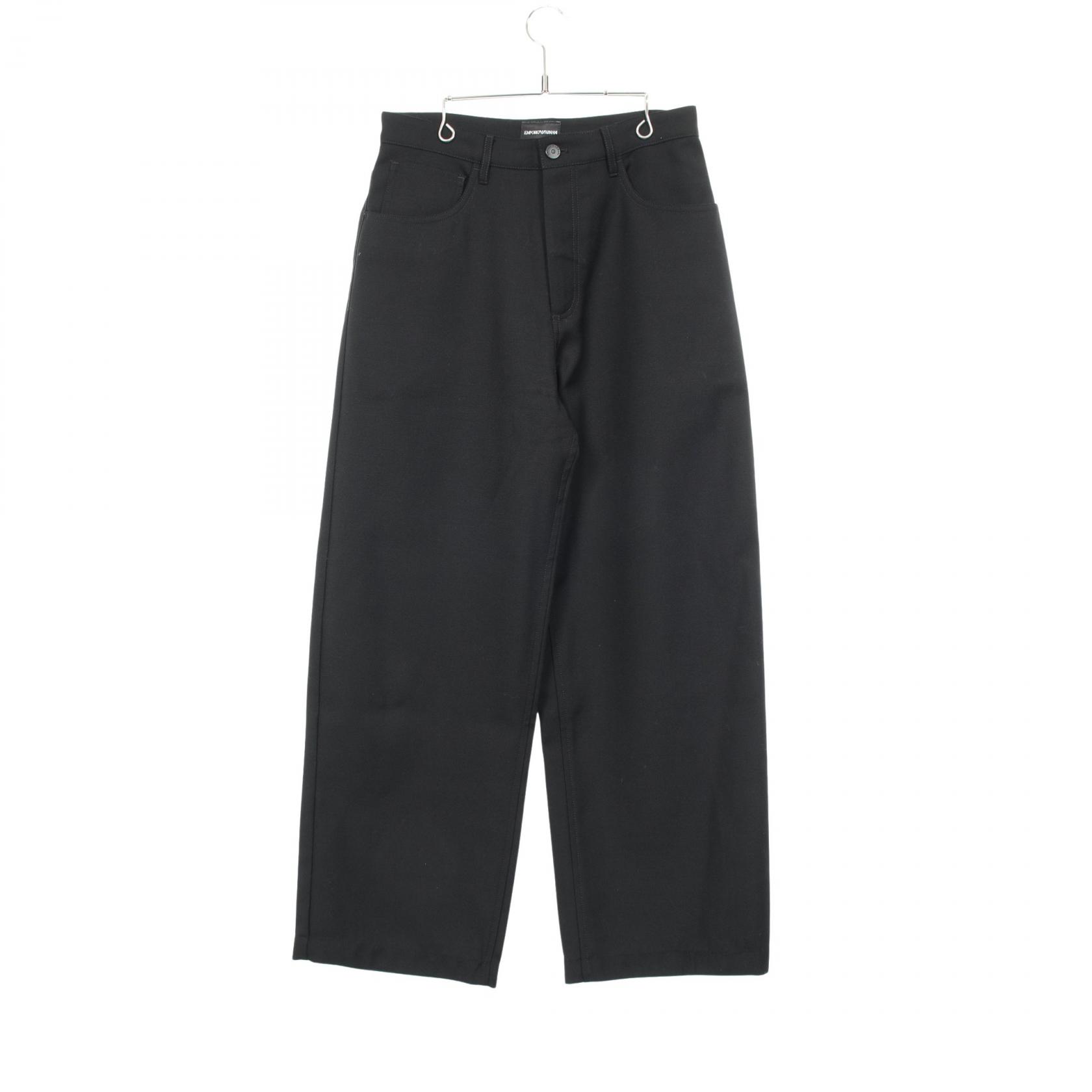 エンポリオ・アルマーニ Emporio Armani パンツ 衣料品 ボトムス ウール メンズ ブラック系 【中古】