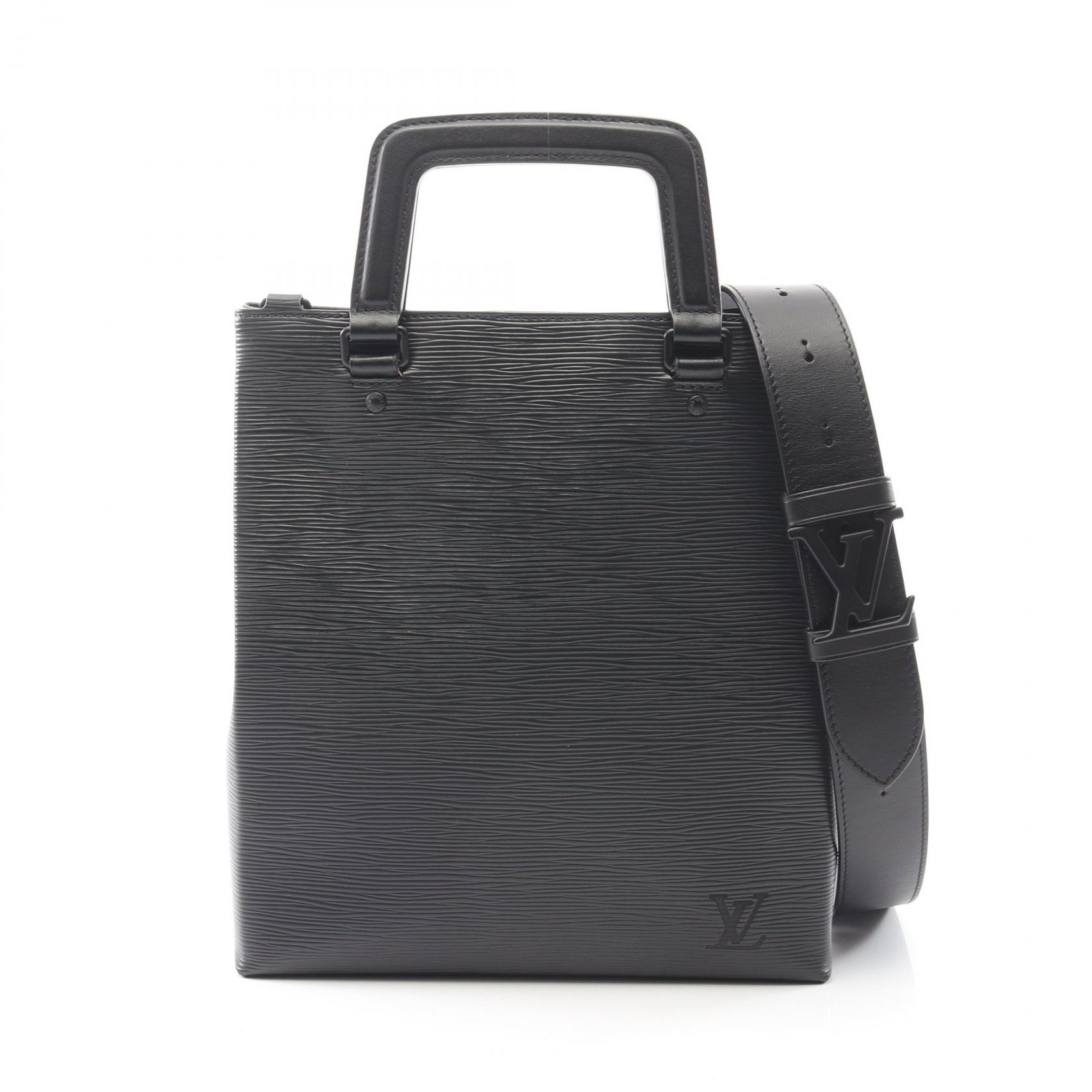 【SALE／1万円OFFクーポン】ルイ・ヴィトン LOUIS VUITTON サックプラ フォールド ハンドバッグ バッグ レザー エピ メンズ ブラック系 M58497 【中古】