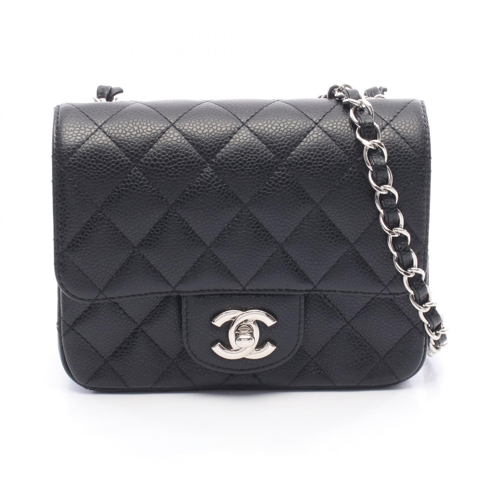 ≪15%OFFクーポン 7/19 20時~7/26 9:59≫シャネル CHANEL ミニマトラッセ ショルダーバッグ バッグ レザー カーフ(牛革) レディース ブラック系 【中古】|Mike Museum