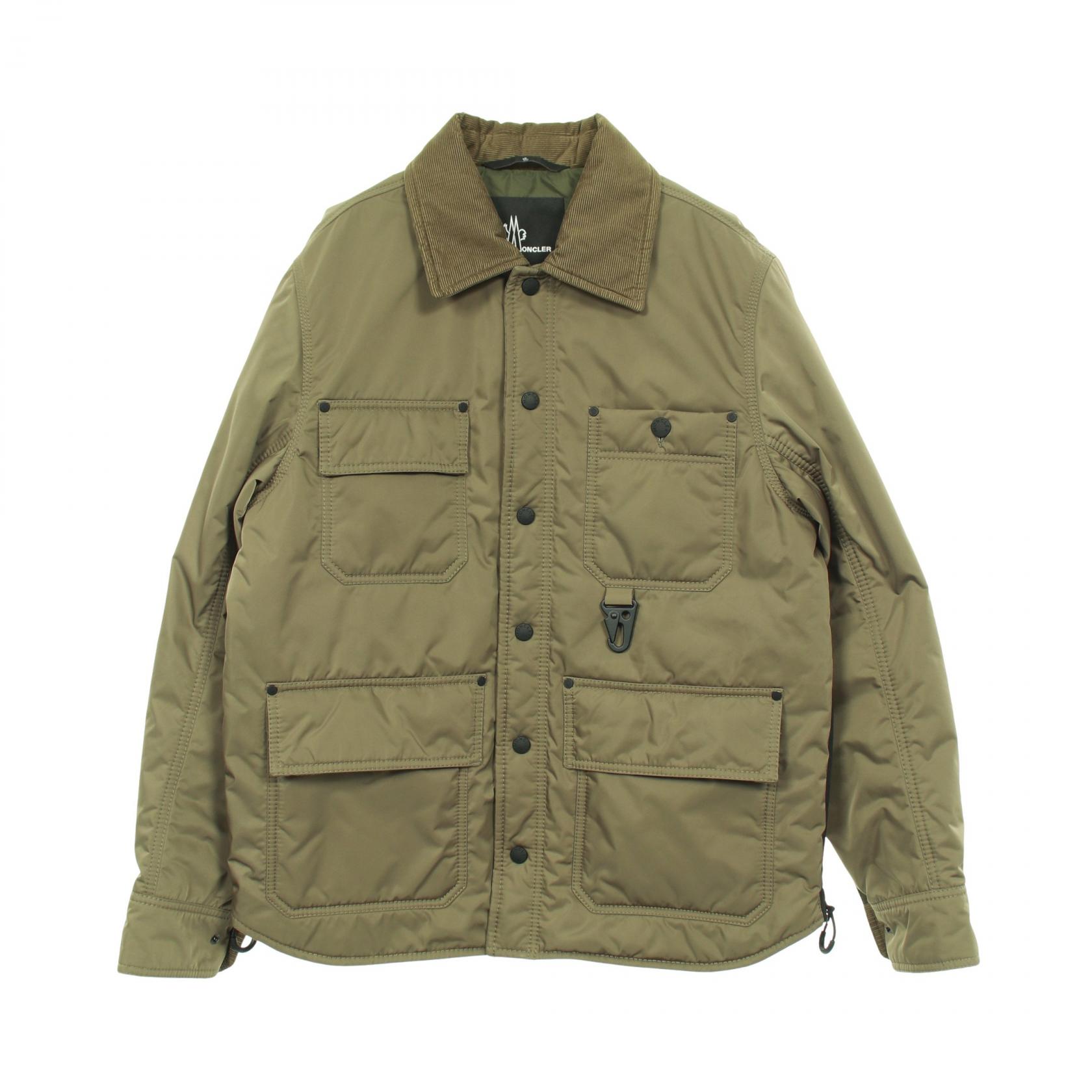 《全品5%クーポン×P5倍》モンクレールグルノーブル MONCLER GRENOBLE WATERTON ダウンジャケット 衣料品 アウター ポリエステル メンズ カーキ系 【中古】