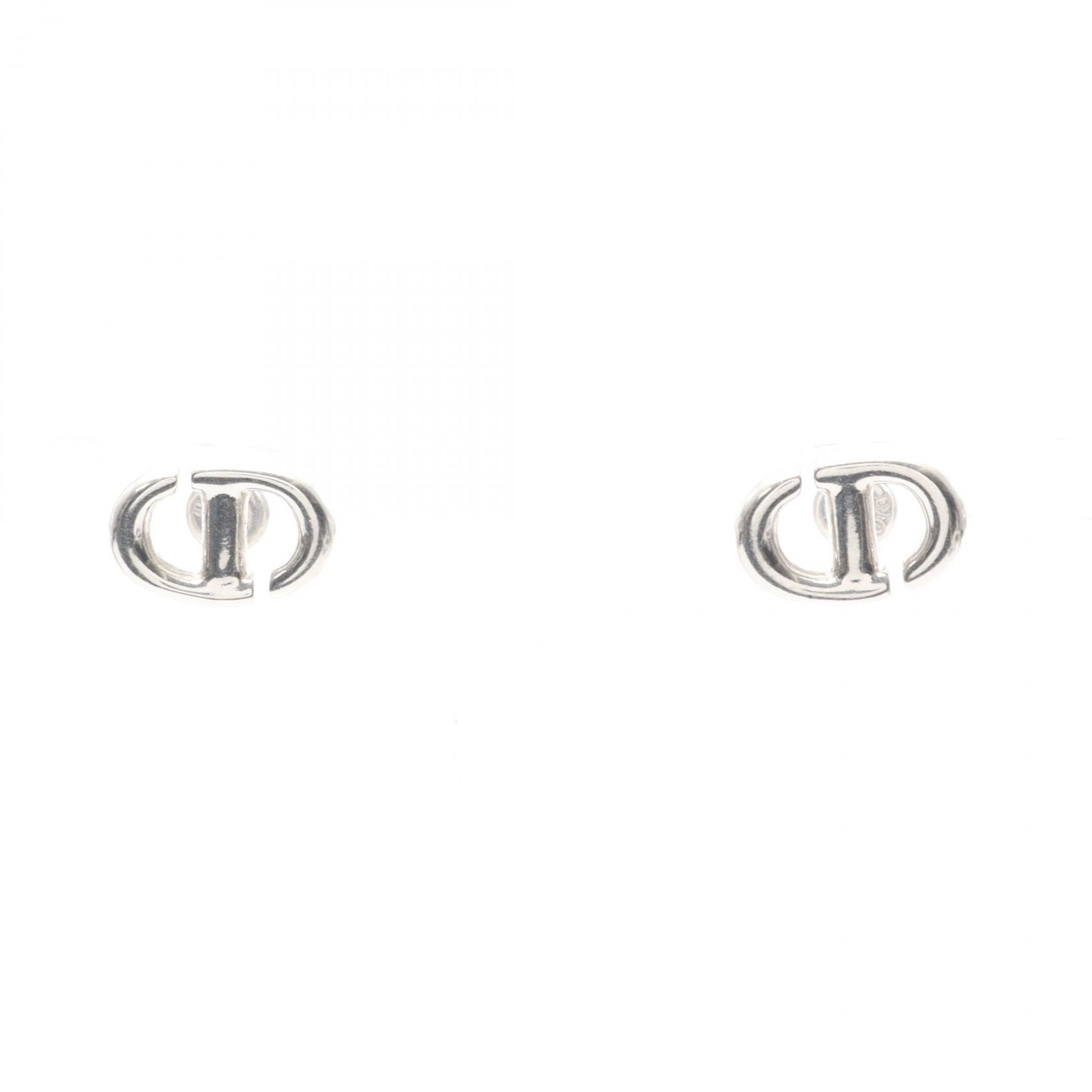 《全品5%クーポン×P5倍》ディオール Dior CDロゴ ピアス ジュエリー ステンレススチール レディース シルバー系 【中古】