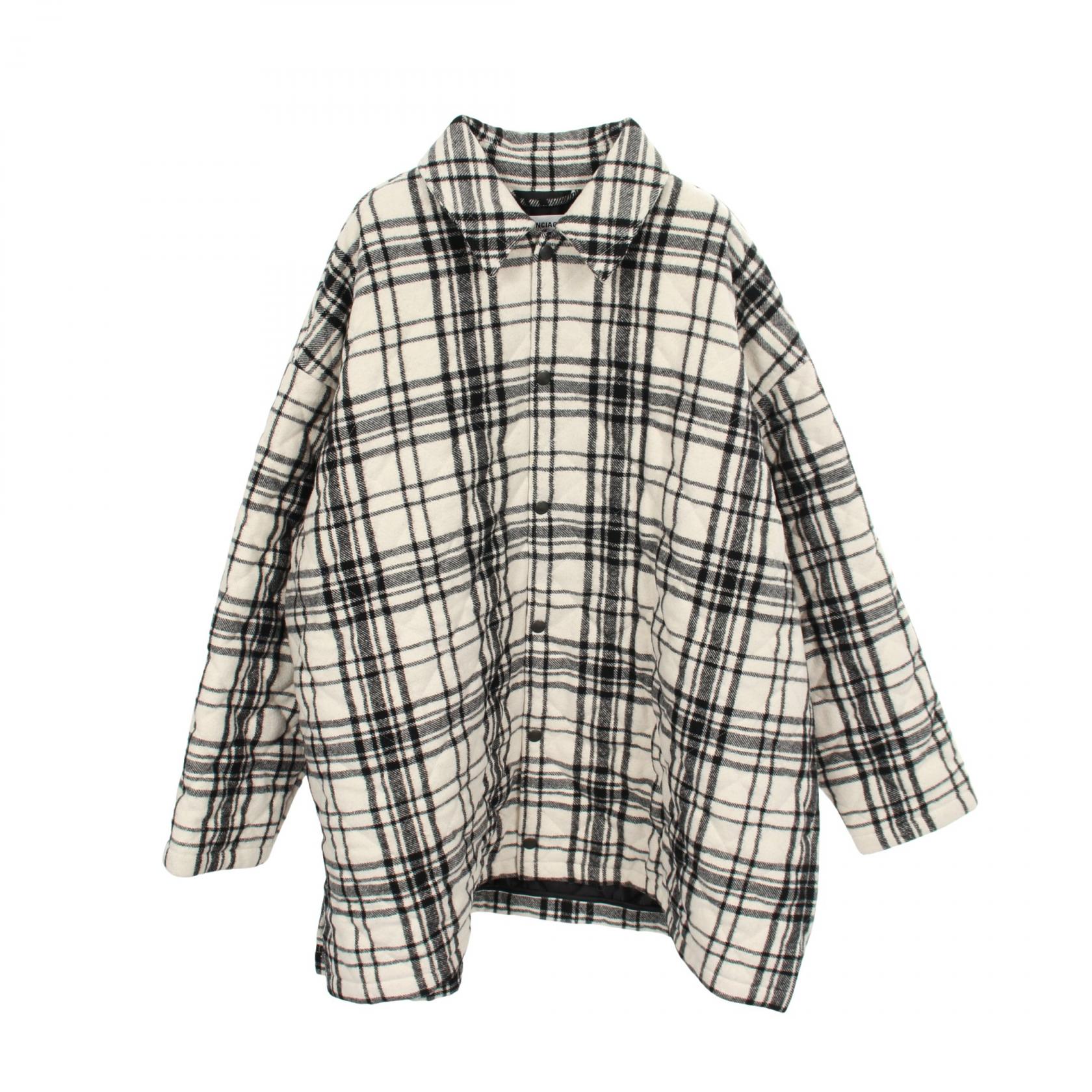《全品5%クーポン×P5倍》バレンシアガ BALENCIAGA 衣料品 アウター ウール メンズ ホワイト系 / ブラック系 【中古】