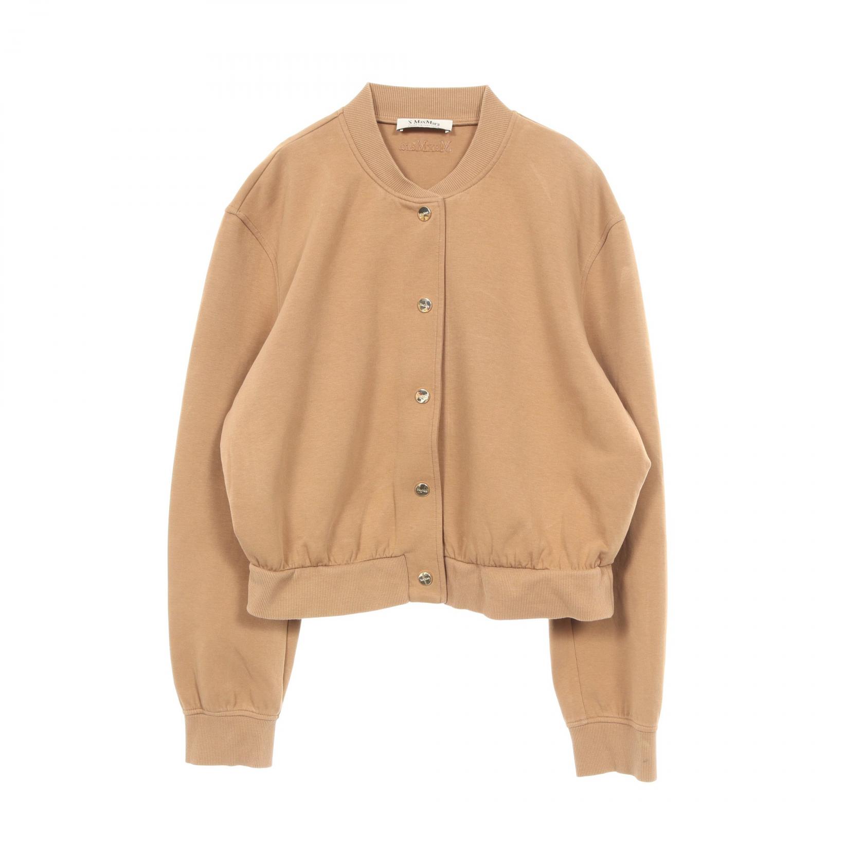 【ポイント5倍／～4/10(金)23:59】エス マックスマーラ 'S Max Mara バーバラ スキューバ ジャージ 衣料品 アウター コットン レディース ベージュ系 【中古】