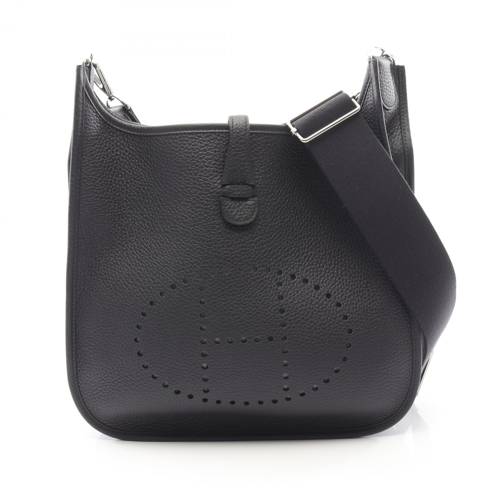 エルメス HERMES エヴリン 3 トロワ PM ショルダーバッグ バッグ レザー トリヨンクレマンス レディース ネイビー系 【中古】