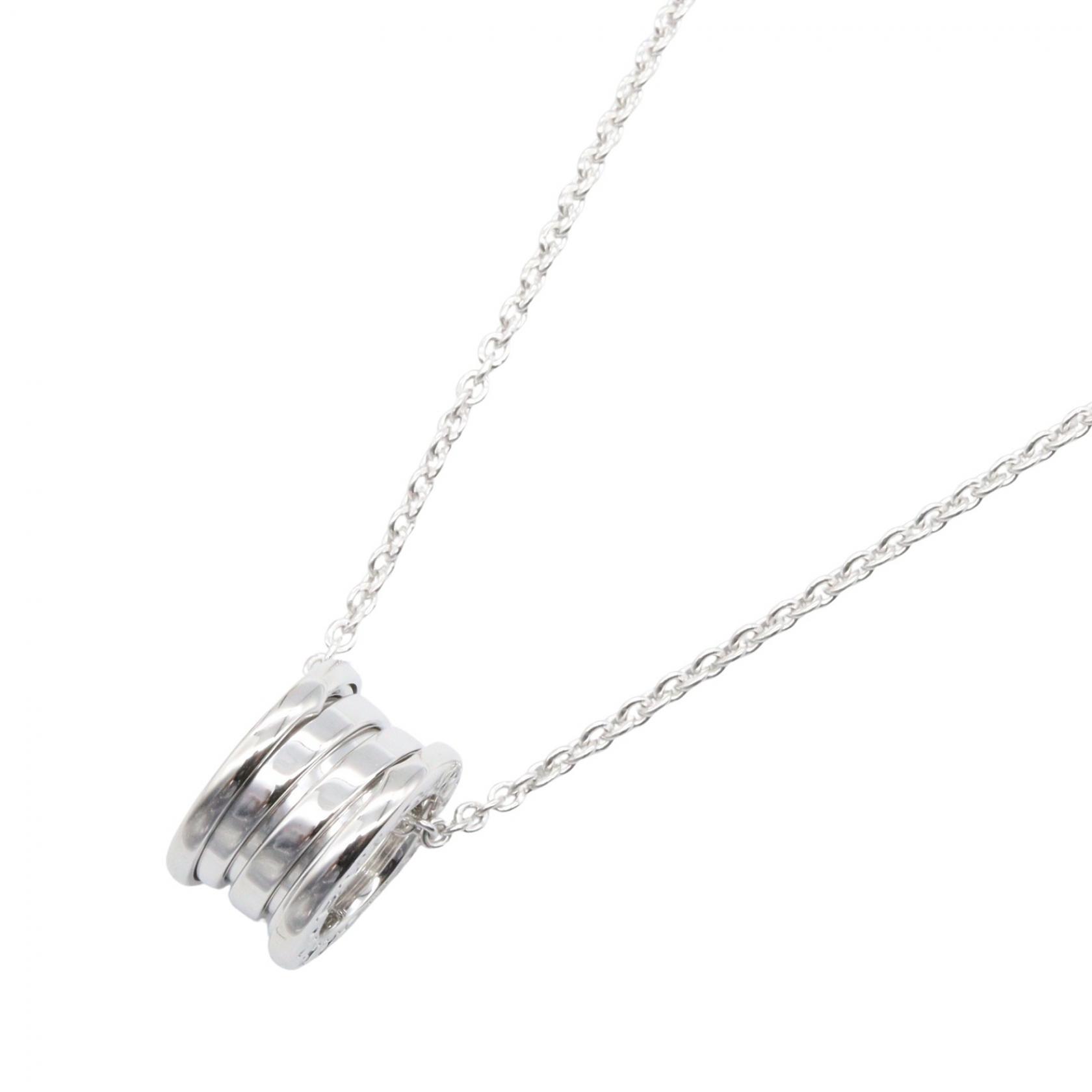 《全品5%クーポン×P5倍》ブルガリ BVLGARI B-zero1 ビーゼロワン ネックレス ネックレス ジュエリー K18WG（ホワイトゴールド） メンズ レディース シルバー系 352815 【中古】 182,000円