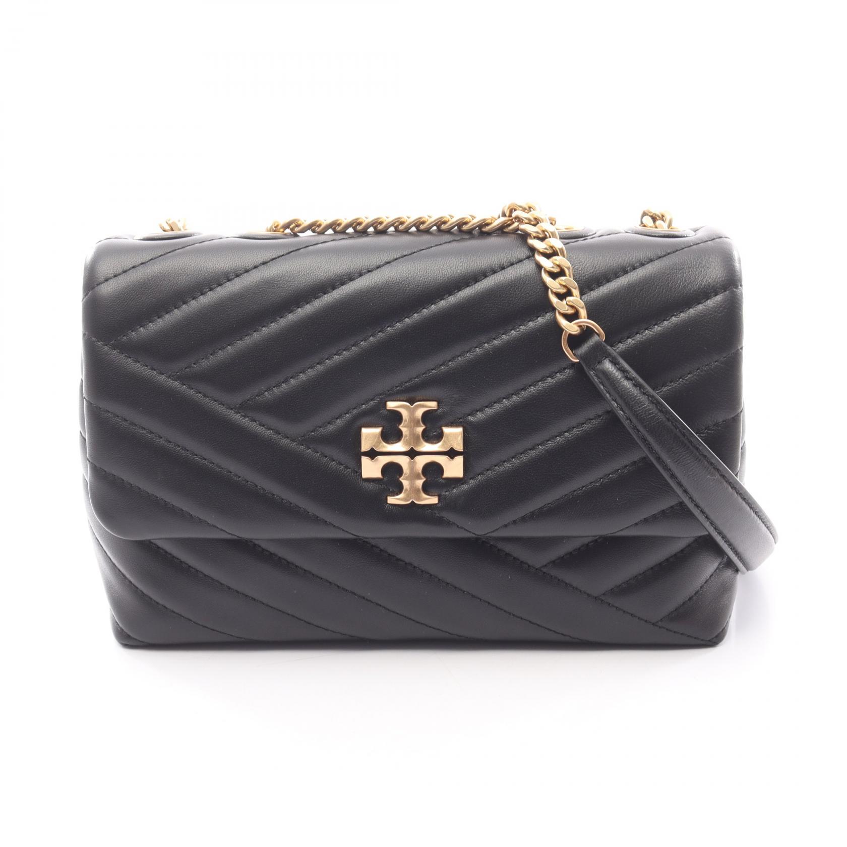【P5倍&times;5%クーポン｜7/29 20時～8/2 23:59】トリーバーチ Tory Burch KIRA CHEVRON SMALL ショルダーバッグ バッグ レザー レディース ブラック系 90452001 【新品】｜Mike Museum 52,800円