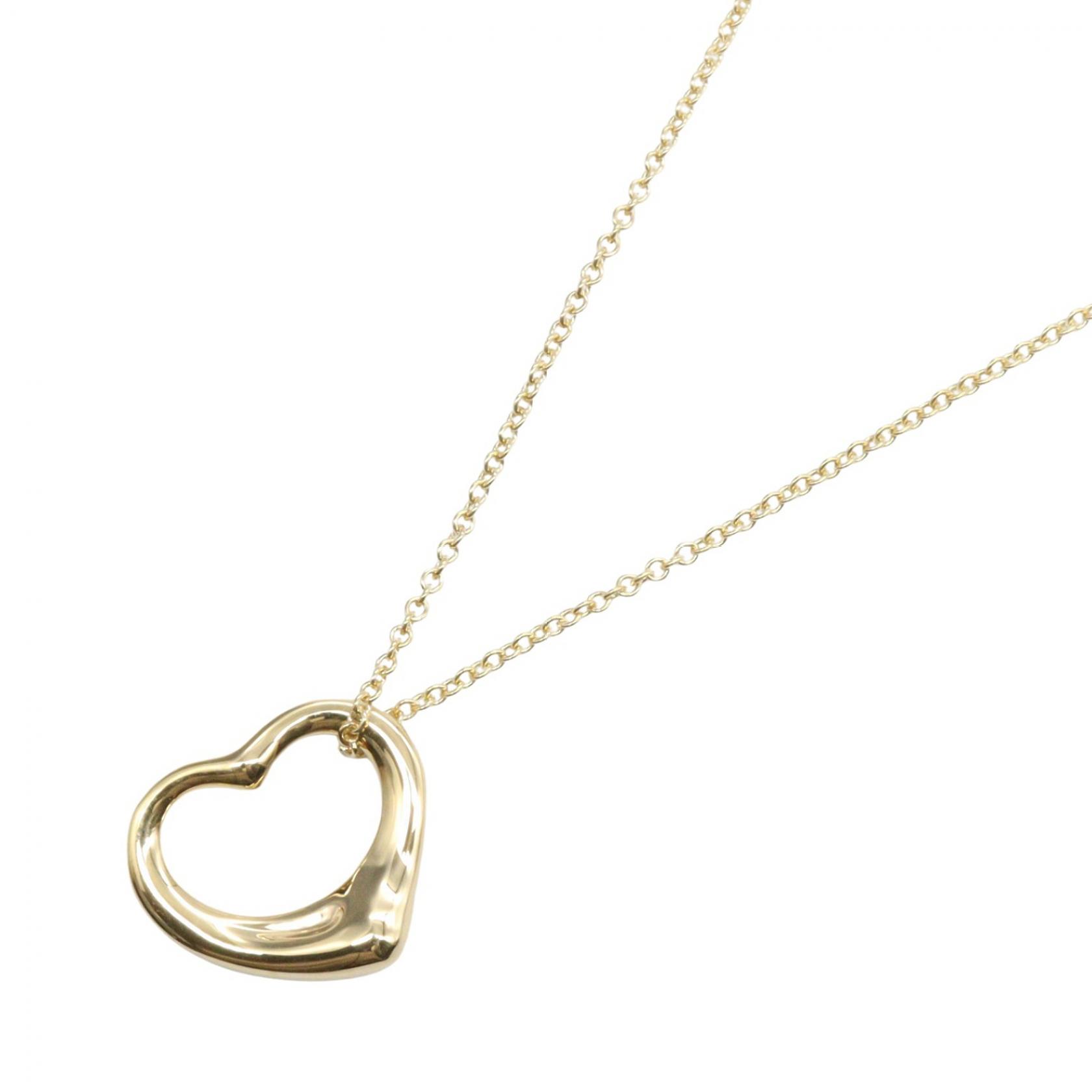 ≪10%OFFクーポン 7/19 20時～7/26 9:59≫ティファニー TIFFANY＆CO オープンハートネックレス ネックレス ジュエリー K18（イエローゴールド） レディース ゴールド系 【中古】｜Mike Museum