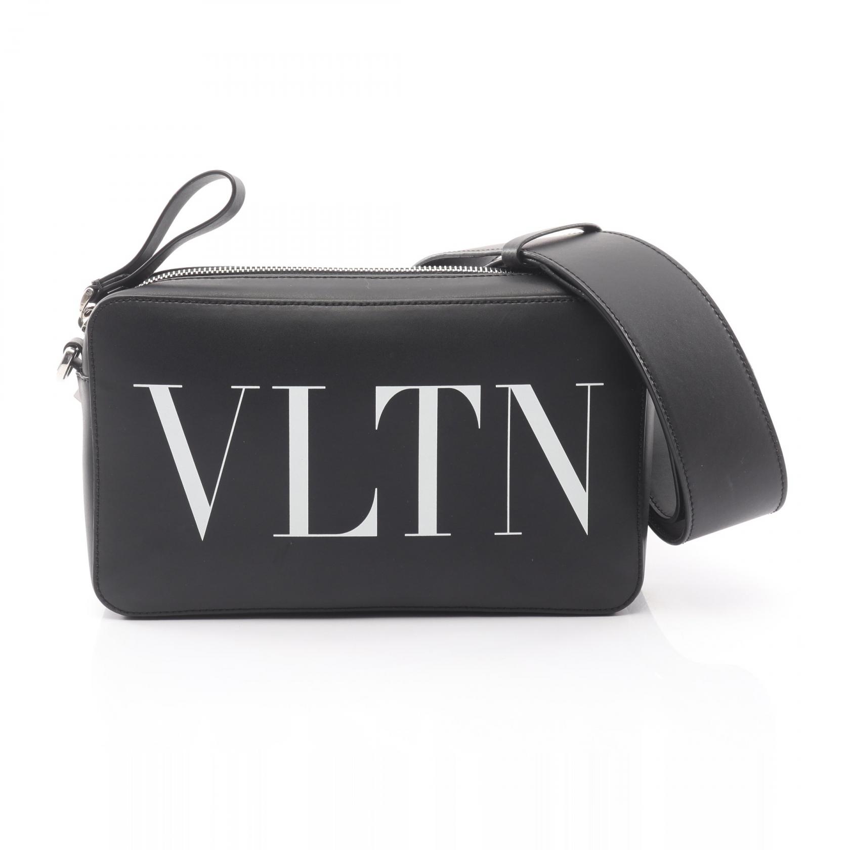 ≪15%OFFクーポン 7/19 20時~7/26 9:59≫ヴァレンティノ・ガラヴァーニ Valentino Garavani VLTN ショルダーバッグ バッグ レザー レディース ブラック系 【中古】|Mike Museum