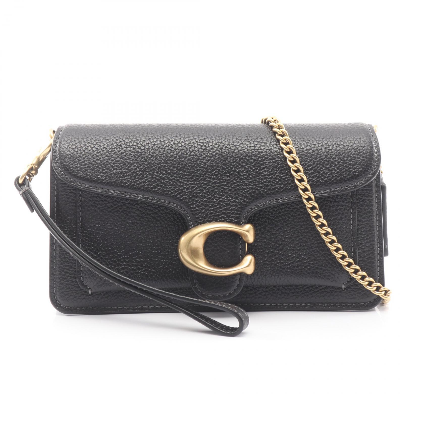 《全品5%クーポン×P5倍》コーチ COACH タビー チェーン クロスボディ バッグ19 ショルダーバッグ バッグ レザー レディース ブラック系 CBF14B4 【新品】