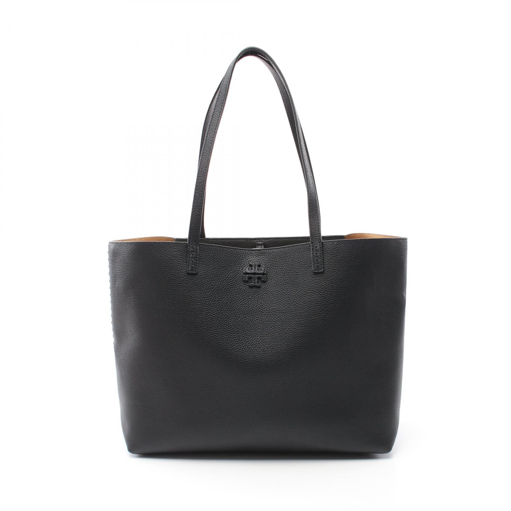 【SALE／5千円OFFクーポン】トリーバーチ Tory Burch MCGRAW マックグロー トートバッグ バッグ レザー レディース ブラック系 152221001 【新品】