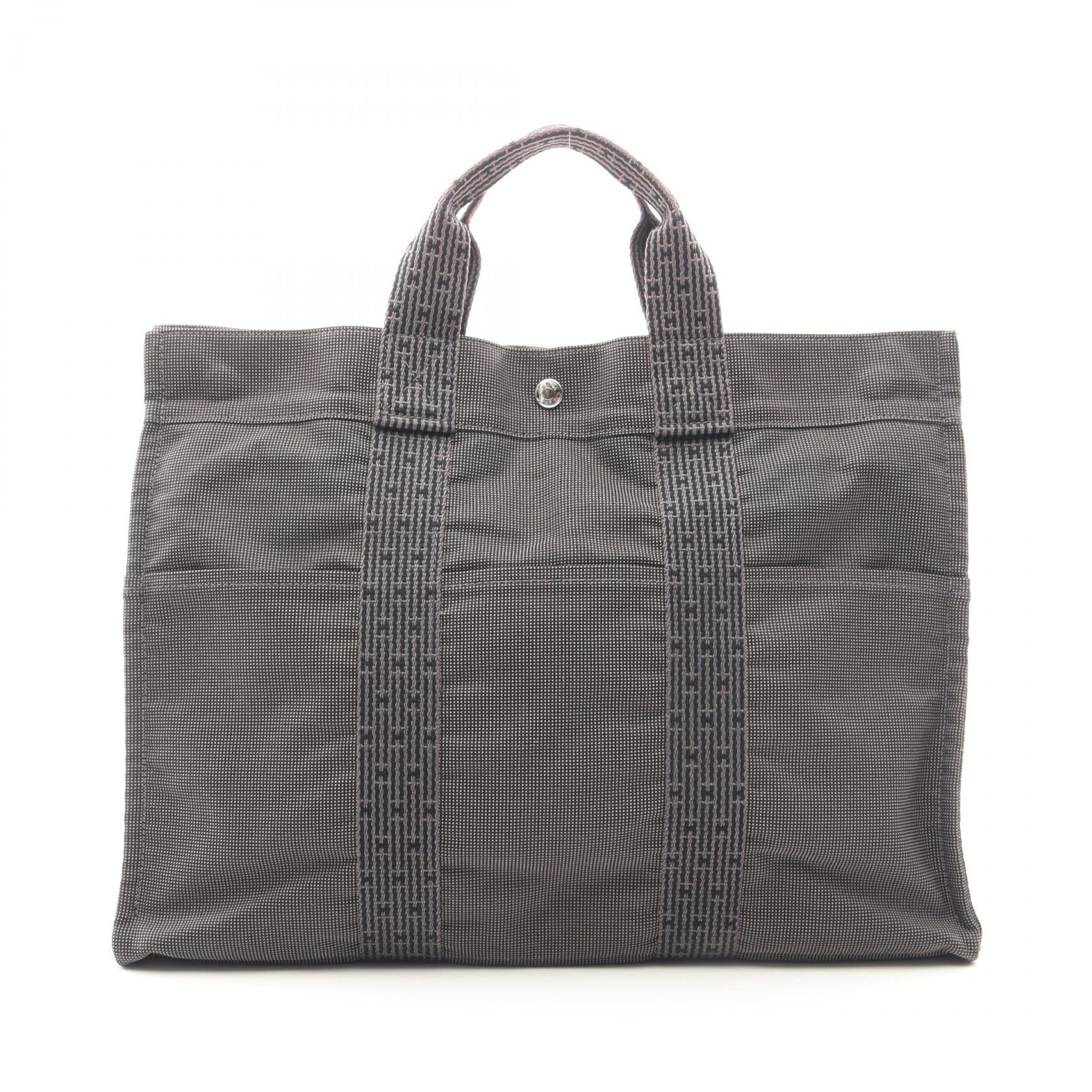 エルメス HERMES エールラインMM トートバッグ バッグ キャンバス ナイロンキャンバス メンズ レディース グレー系 【中古】｜Mike Museum