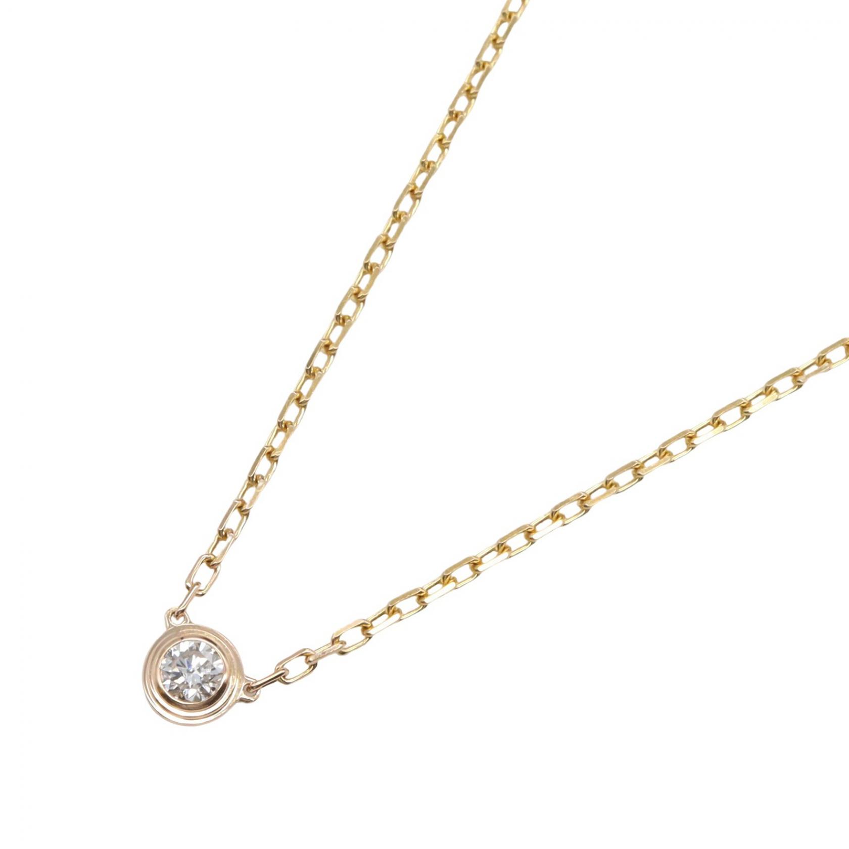 【SALE／2万円OFFクーポン】カルティエ CARTIER ダムール SM ネックレス ネックレス ジュエリー K18PG（ピンクゴールド） ダイヤモンド レディース ゴールド系 / クリア系 【中古】