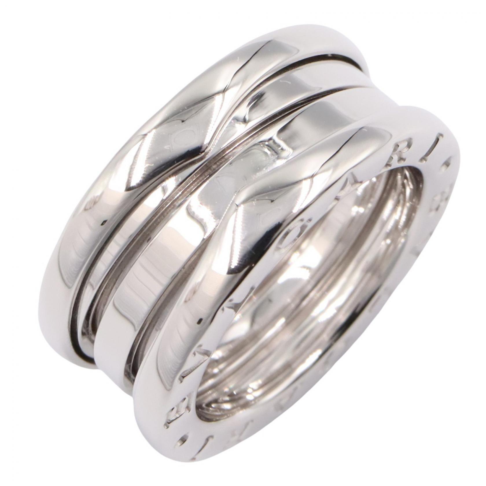 ≪10%OFFクーポン 7/19 20時~7/26 9:59≫ブルガリ BVLGARI B-zero1 ビーゼロワン リング 3バンド リング・指輪 ジュエリー K18WG(ホワイトゴールド) レディース シルバー系 【中古】|Mike Museum