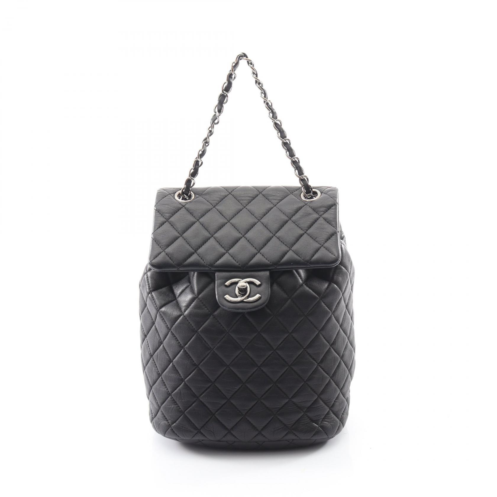 【SALE／10%OFFクーポン】シャネル CHANEL マトラッセ リュックサック バックパック バッグ ラムスキン（羊革） レディース ブラック系 【中古】