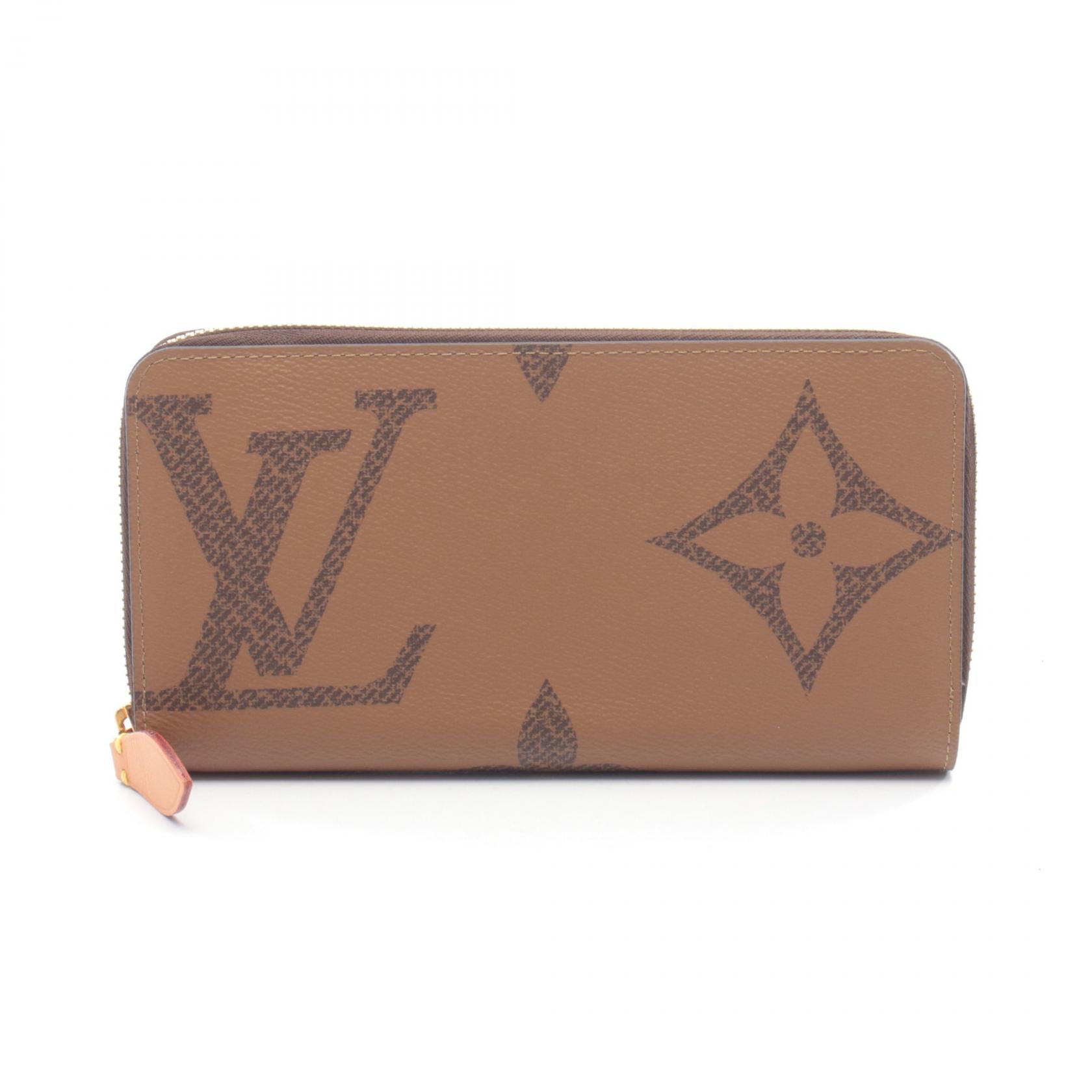 ≪10%OFFクーポン 7/19 20時~7/26 9:59≫ルイ・ヴィトン LOUIS VUITTON ジッピーウォレット ラウンド長財布 財布 レザー PVCコーティングキャンバス モノグラム・ジャイアントリバース レディース ブラウン系 M67687 【中古】|Mike Museum