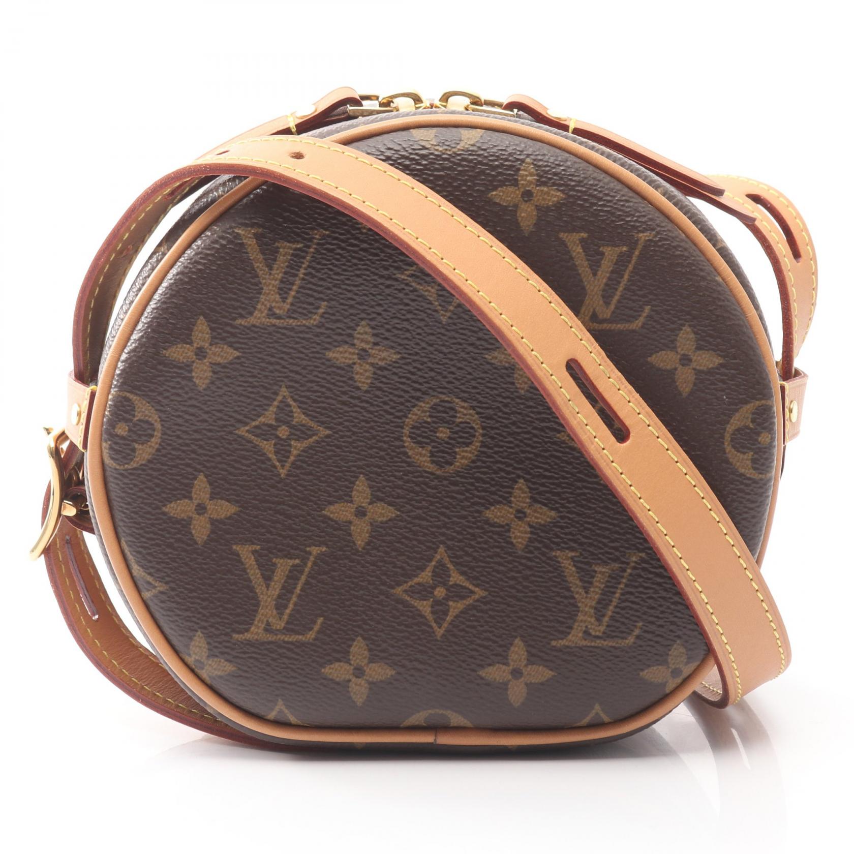 《全品5%クーポン×P5倍》ルイ・ヴィトン LOUIS VUITTON ボワット シャポー スープルPM ショルダーバッグ バッグ PVCコーティングキャンバス レザー モノグラム レディース ブラウン系 M45578 【中古】