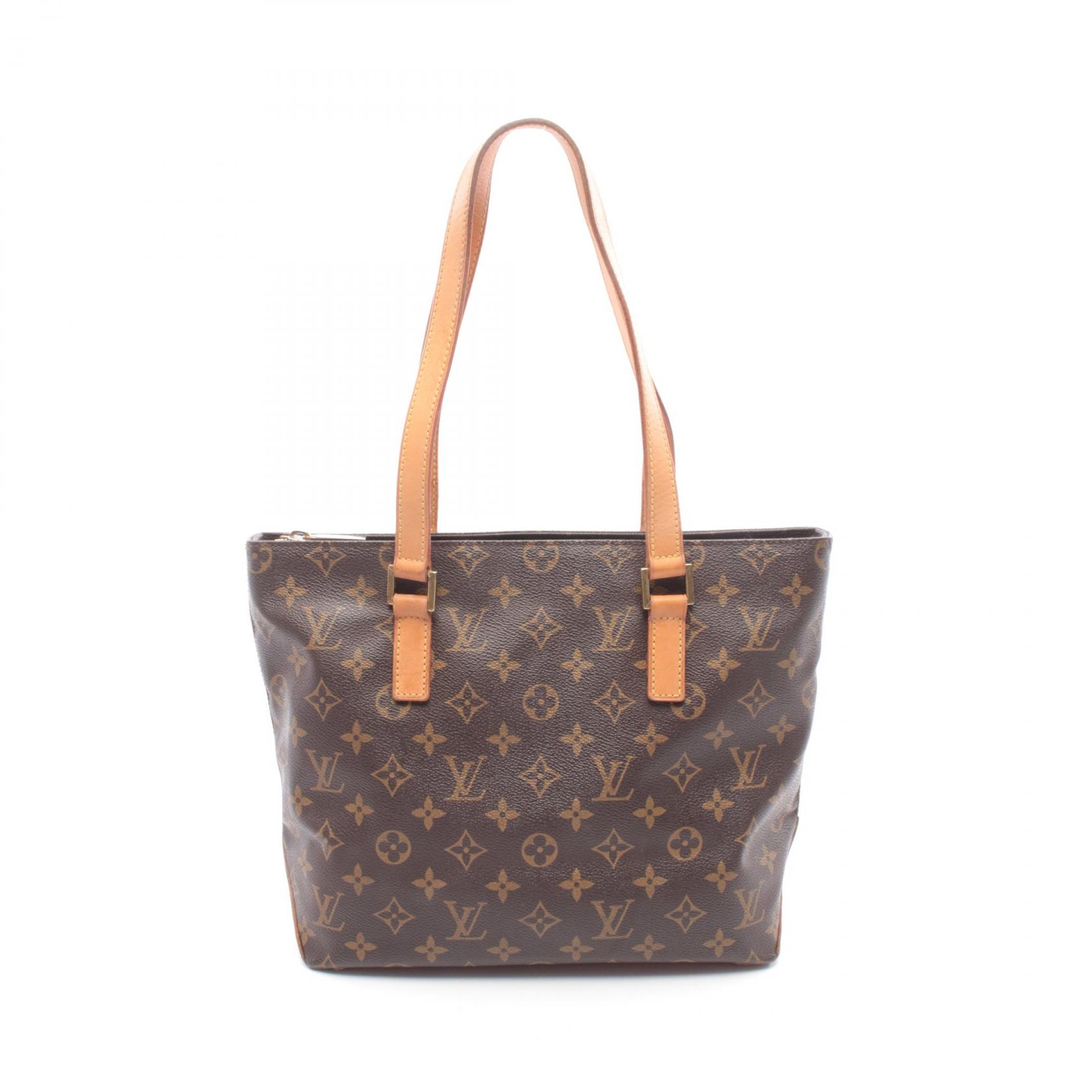 【ポイント5倍/~4/10(金)23:59】ルイ・ヴィトン LOUIS VUITTON カバピアノ ショルダーバッグ バッグ PVCコーティングキャンバス レザー モノグラム レディース ブラウン系 M51148 【中古】