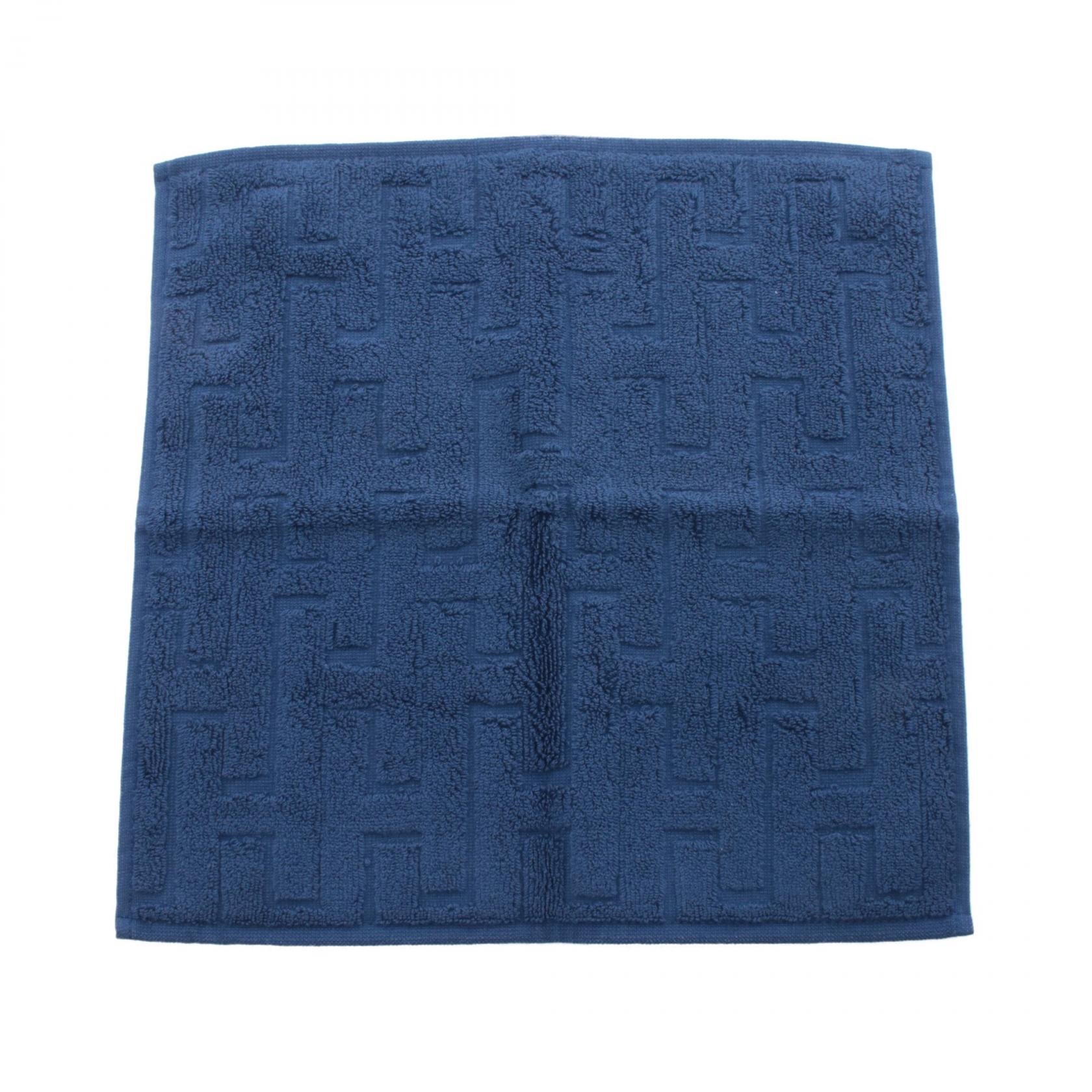 【20%OFFクーポン対象】エルメス HERMES カレタオル ステアーズ マリン タオル 衣料品 コットン メンズ レディース ネイビー系 【中古】