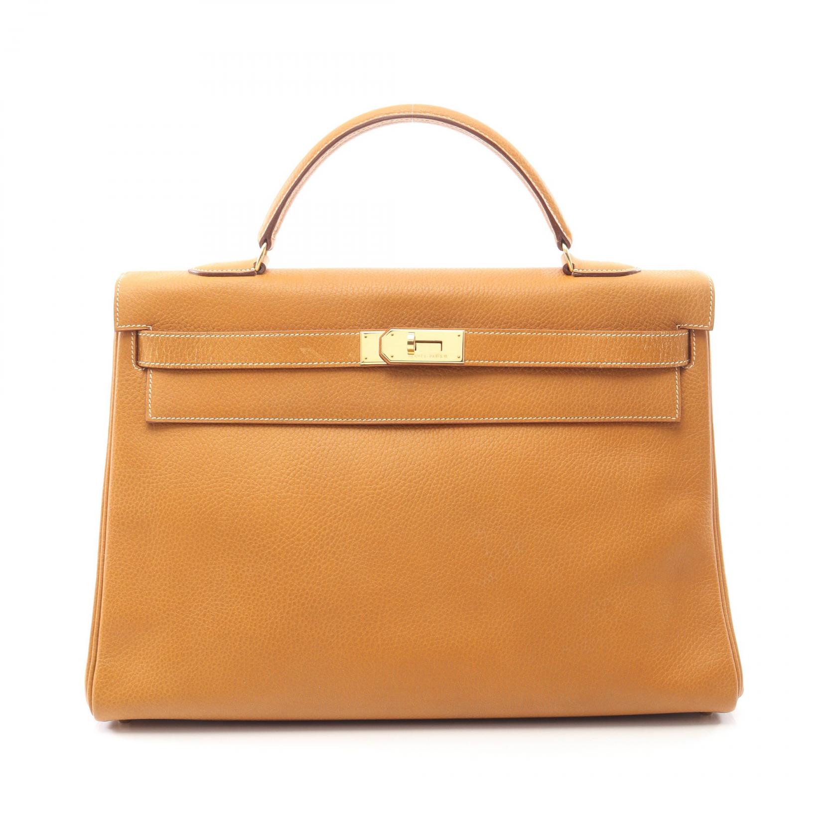 【SALE／10%OFFクーポン】エルメス HERMES ケリー40 ハンドバッグ バッグ レザー アルデンヌ レディース ブラウン系 【中古】