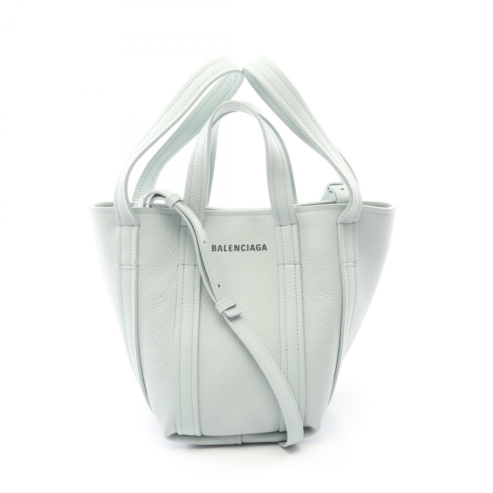 【15%OFFクーポン対象】バレンシアガ BALENCIAGA Everyday XS North South ハンドバッグ バッグ レザー レディース グリーン系 672793 【中古】