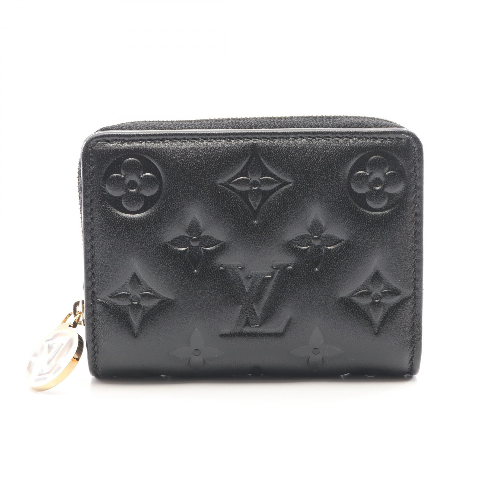 《全品5%クーポン×P5倍》ルイ・ヴィトン LOUIS VUITTON ポルトフォイユ ルー 二つ折り財布 財布 レザー モノグラム・エンボス レディース ブラック系 M81599 【中古】
