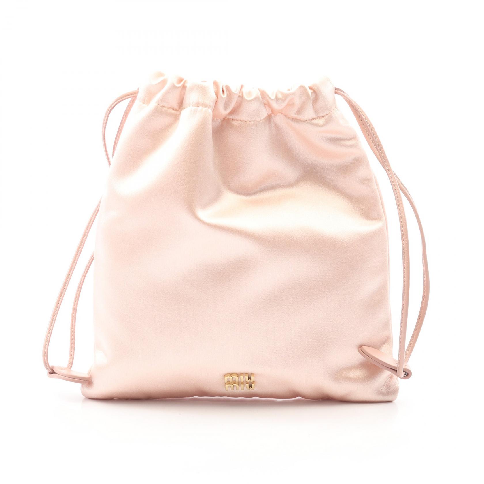 【SALE／5千円OFFクーポン】ミュウ ミュウ Miu Miu RASO ポーチ バッグ シルク レザー レディース ピンク系 5NG010 【中古】