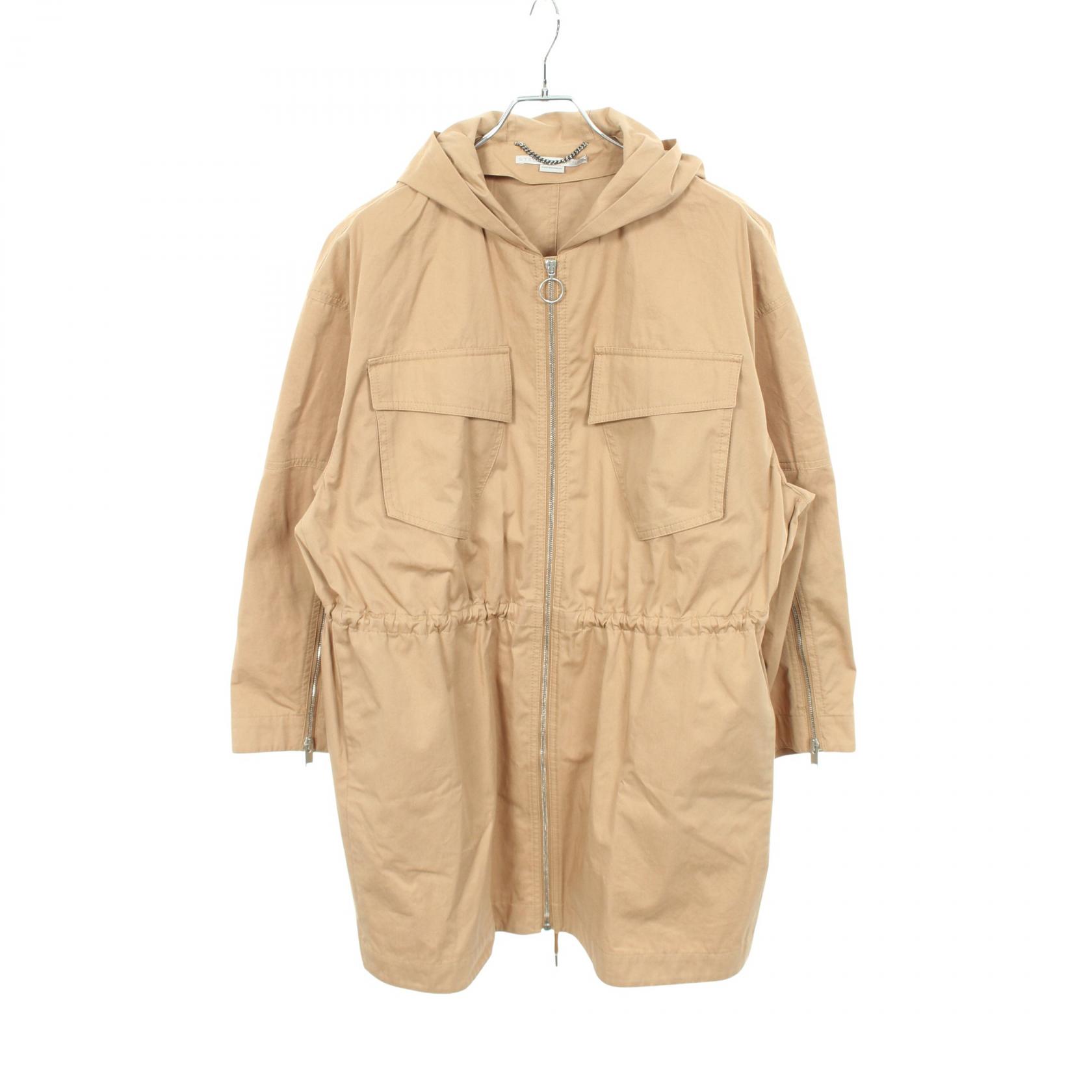 【ポイント5倍／～4/10(金)23:59】ステラマッカートニー Stella McCartney KAYLAH PARKA ジップアップ 衣料品 アウター コットン レディース ベージュ系 599855 【中古】 16,500円
