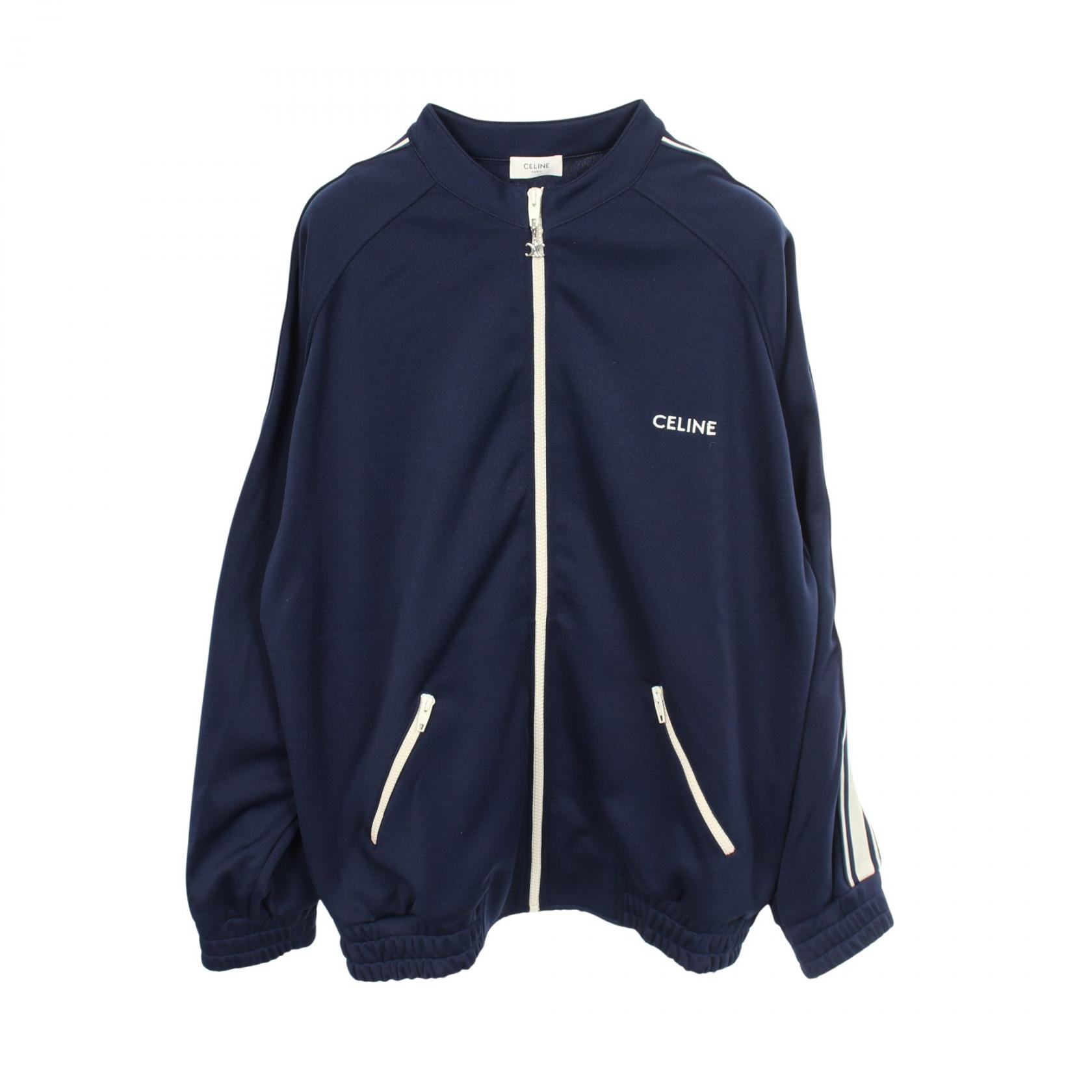 ≪10%OFFクーポン 7/19 20時～7/26 9:59≫セリーヌ CELINE ダブルフェイスジャージー 衣料品 アウター ポリエステル メンズ ネイビー系 2Y567121O 【中古】｜Mike Museum